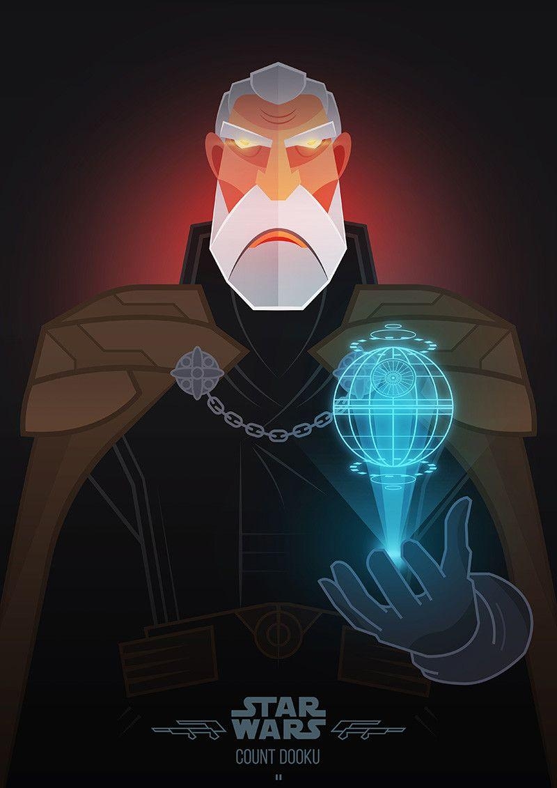 800x1140 Villains Dooku, Jonathan Lam & Petros Afshar, Phone