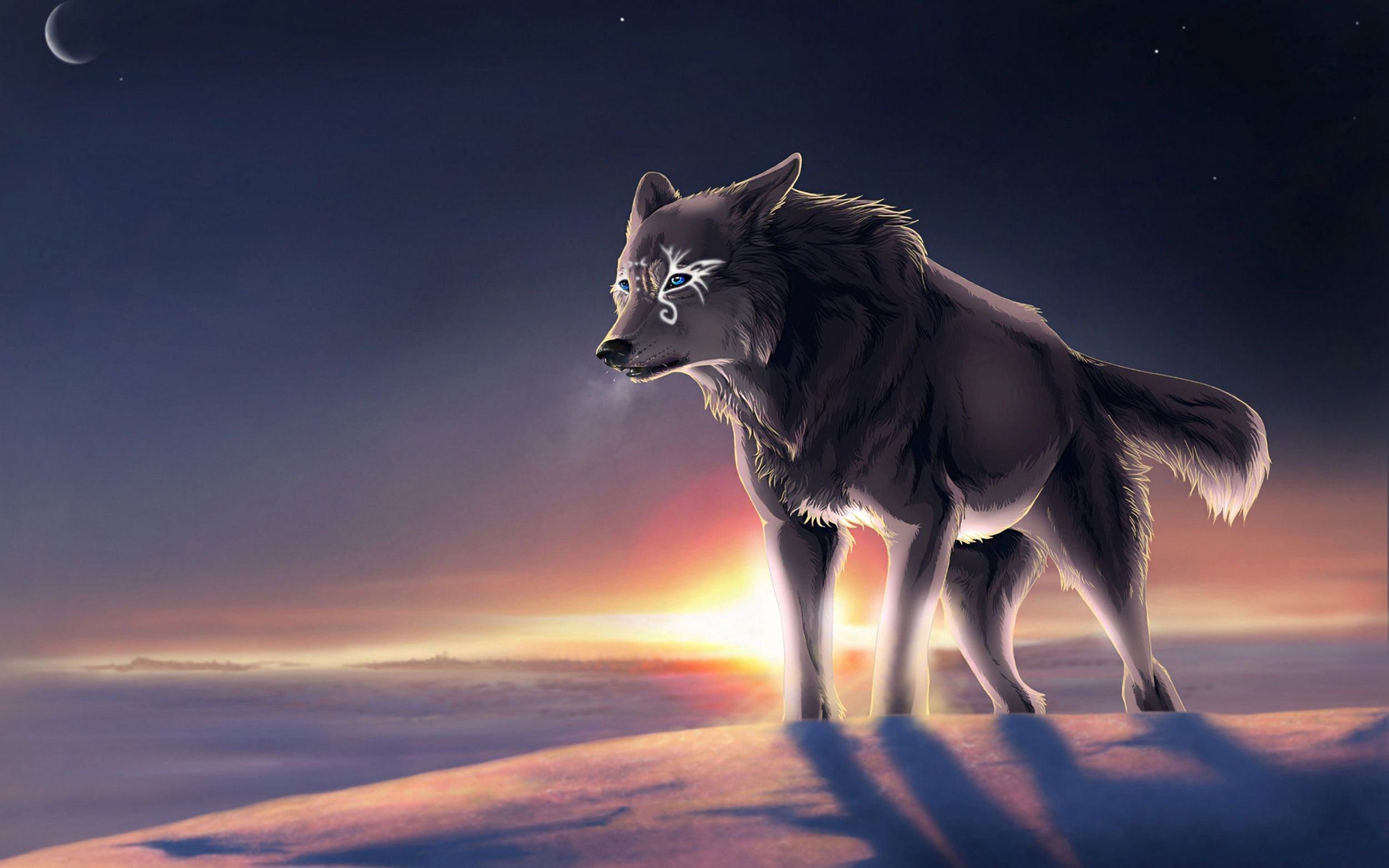 2500x1570 Cute Anime Wolf Wallpaper, HD Cute Anime Wolf Background on WallpaperBat, Desktop