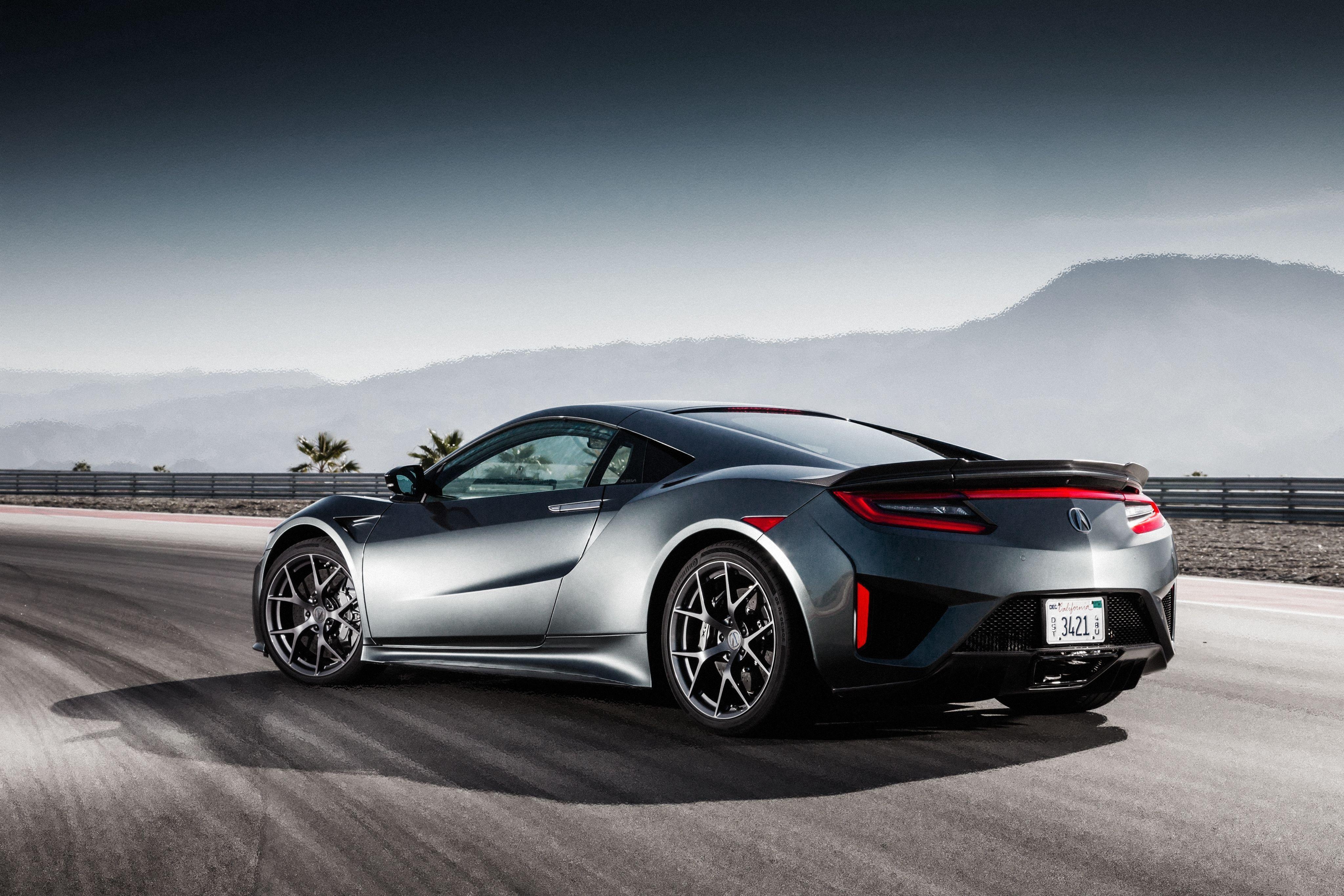 4100x2740 Wallpaper Honda NSX, Acura NSX, Rear View, 2017 Cars, Honda, Acura, Desktop