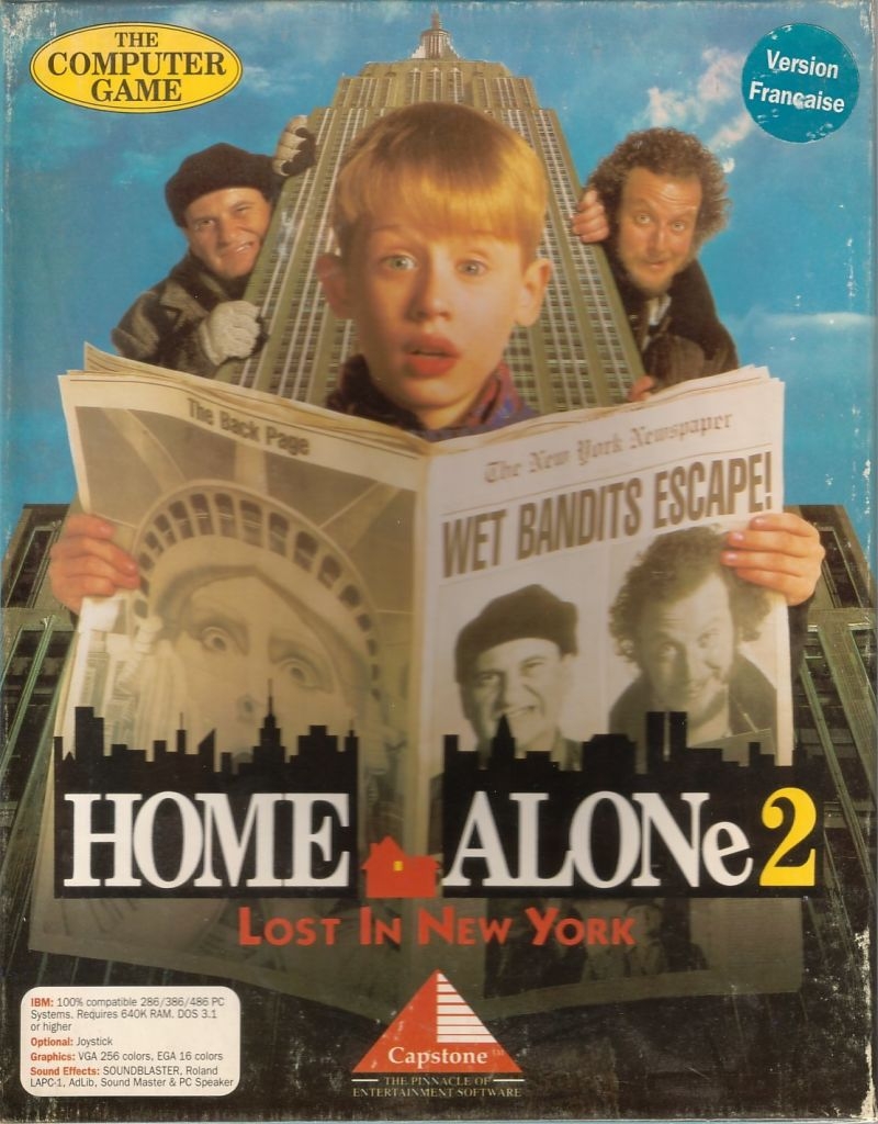 800x1030 Home Alone 2: Lost in New York (1992) DOS box cover art, Phone