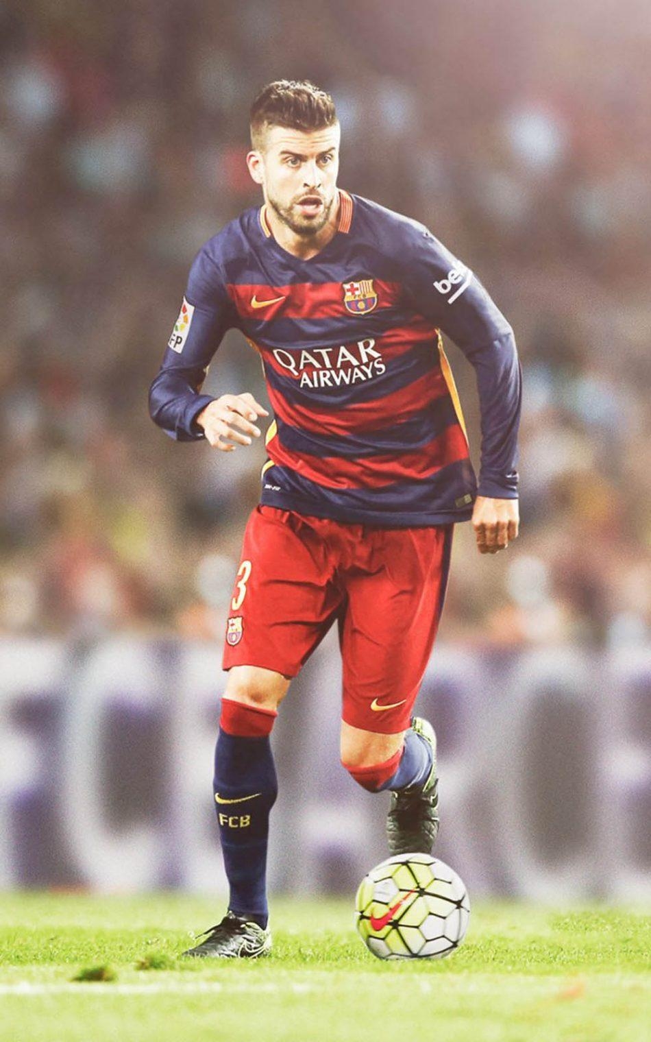 950x1520 Gerard Pique In FC Barcelona Free 4K Ultra HD Mobile Wallpaper, Phone