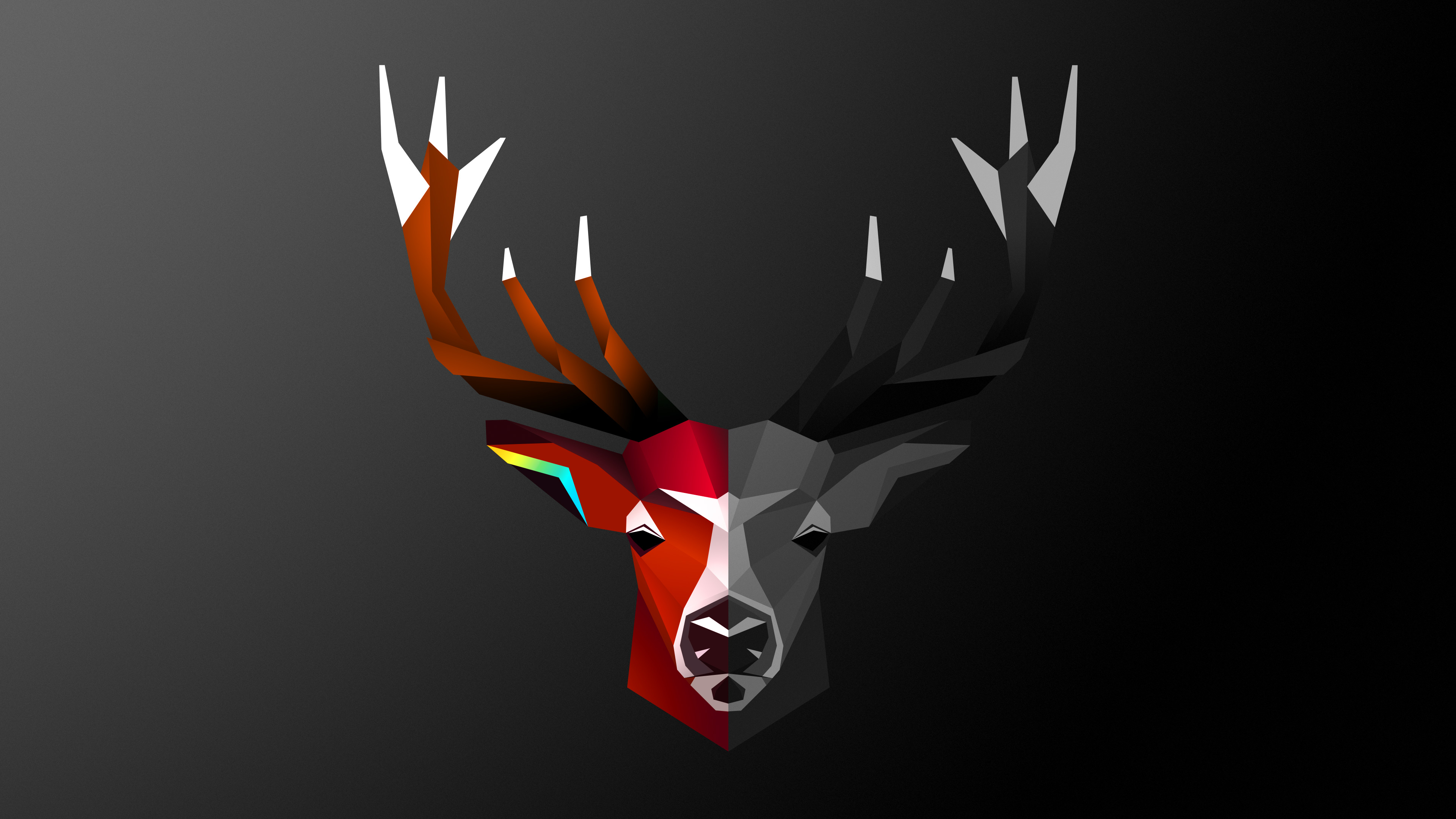 3840x2160 Wallpaper 4k Abstract Deer 4k 4k Wallpaper, Abstract Wallpaper, Desktop