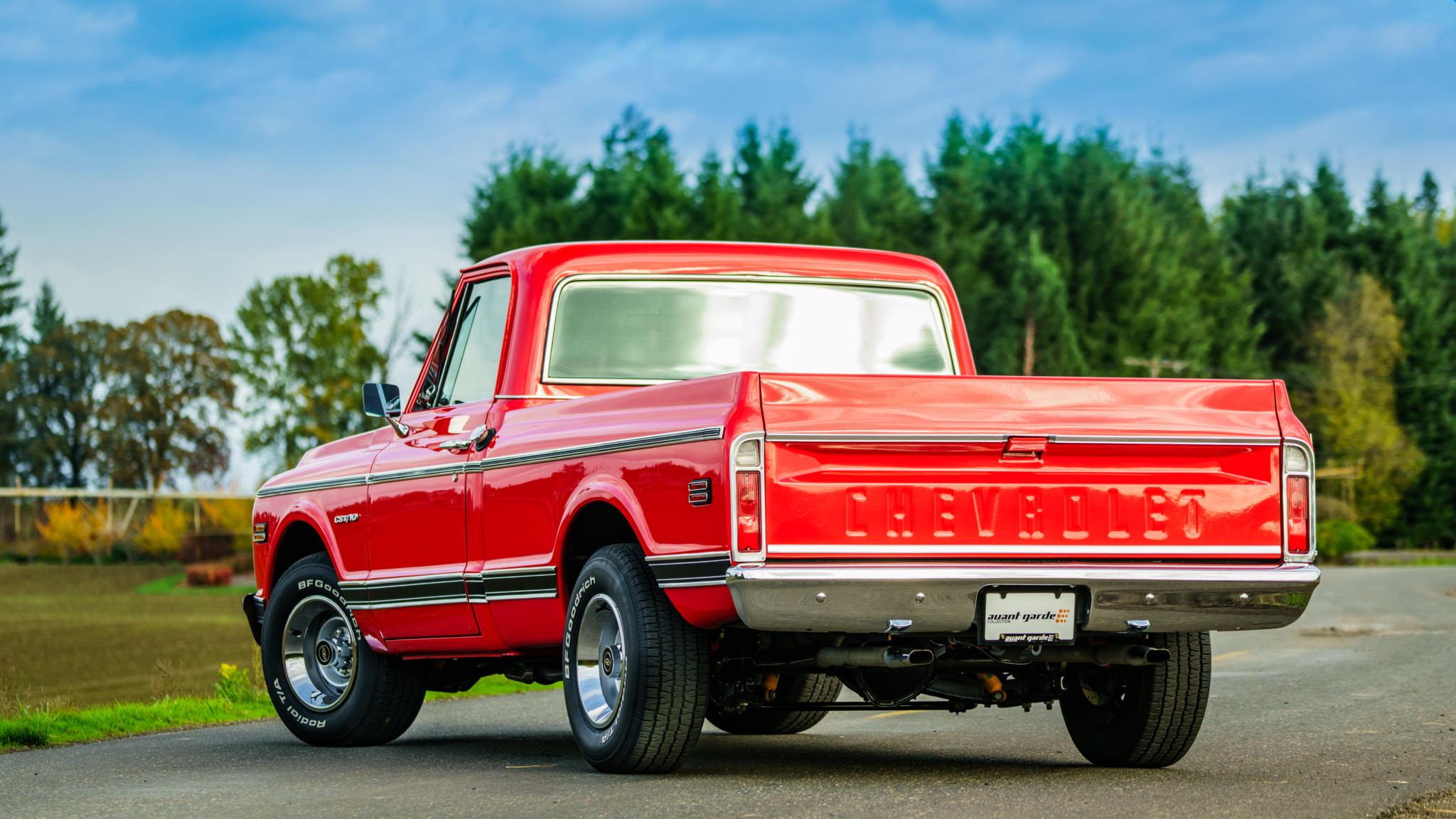 2050x1160 Car Chevrolet C10 Old Car Pickup Red Car Wallpaper:, Desktop