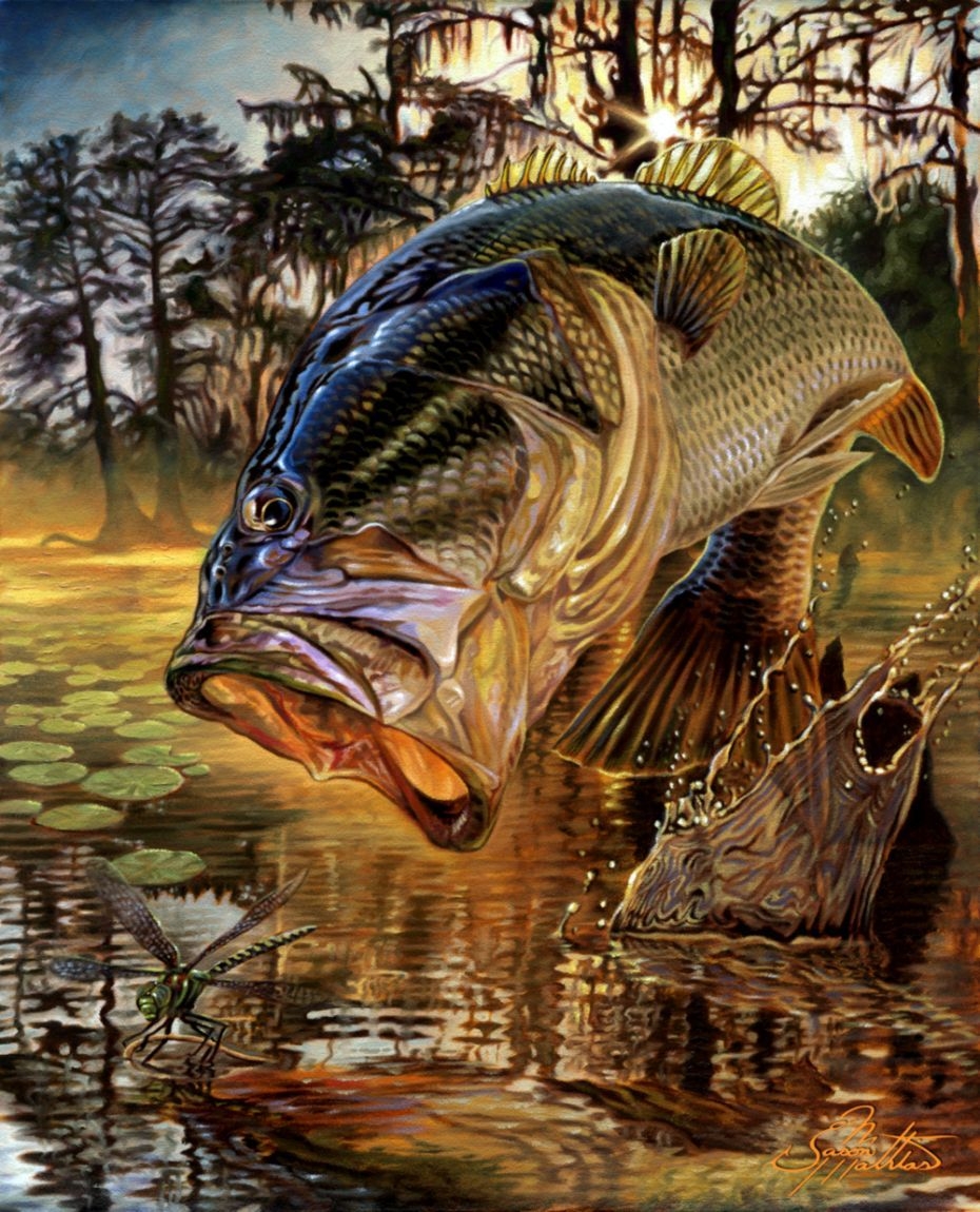 930x1150 Largemouth Bass Wallpaper, Phone