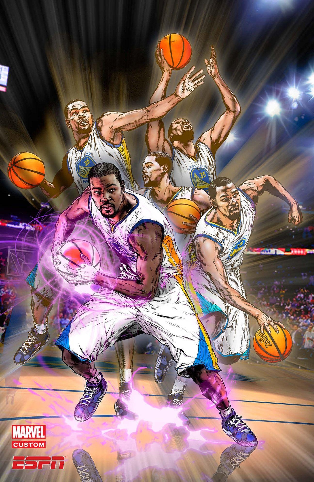 1300x2000 Supreme Ballers: LeBron, KD get mystical powers. Nba, Phone