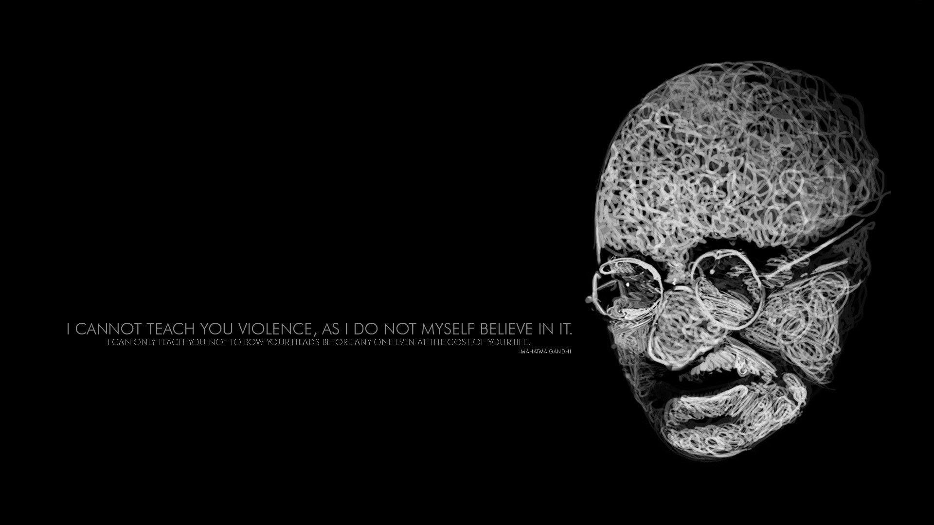 1920x1080 Gandhi Quotes Wallpaper Mahatma Gandhi Quote In Black Background, Desktop