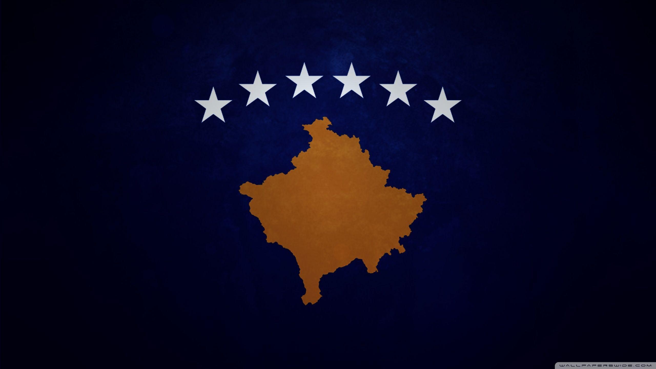 2560x1440 Kosovo Flag HD desktop wallpaper, High Definition, Desktop