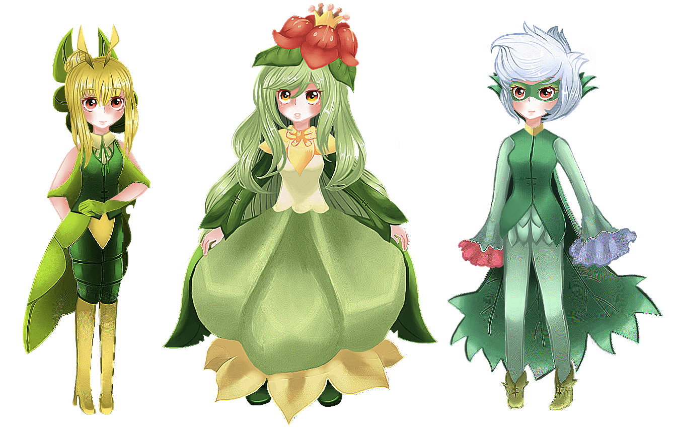 1340x860 Leavanny, Lilligant, and Roserade, Desktop