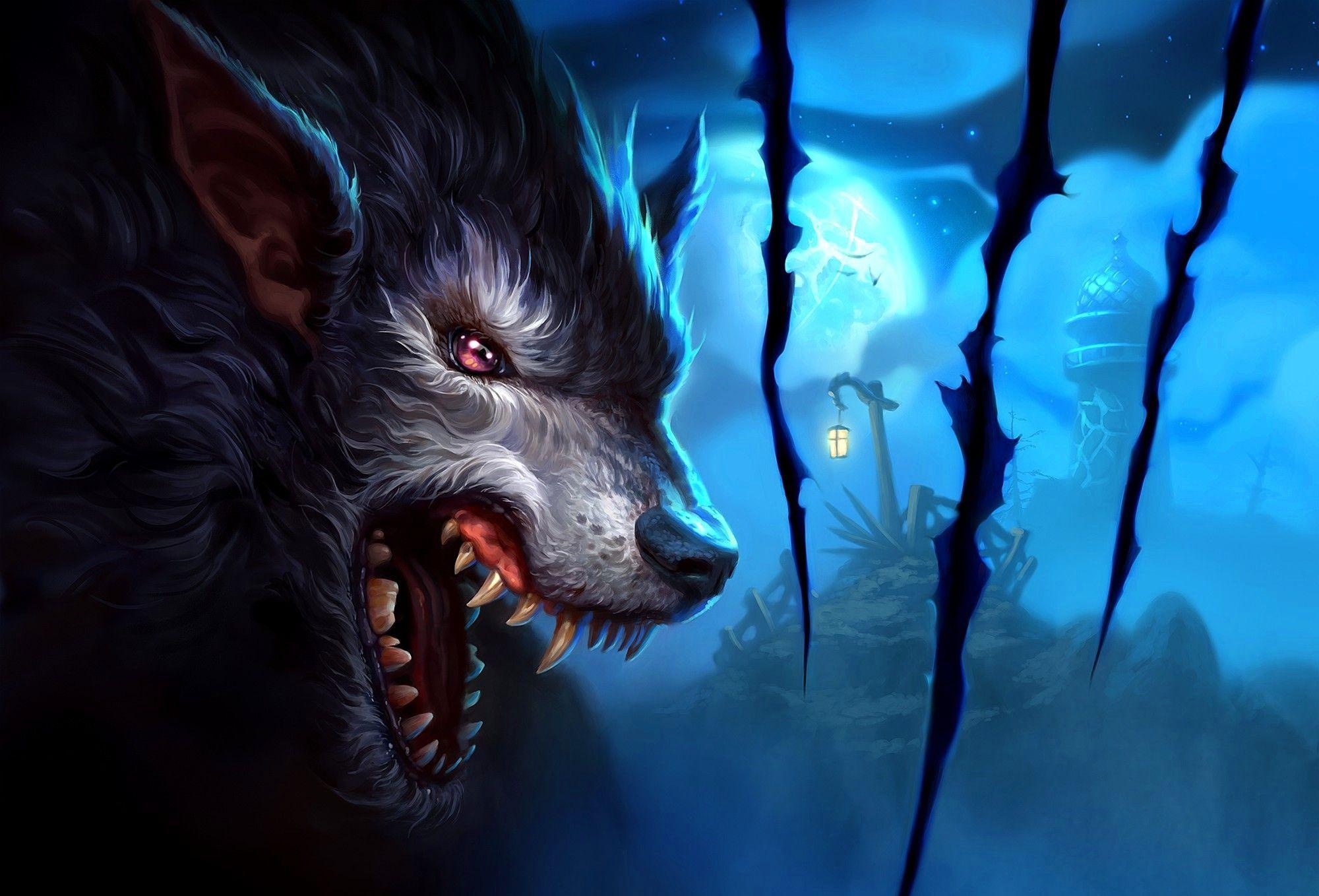 2000x1360 Awesome Wolf Wallpaper, Desktop