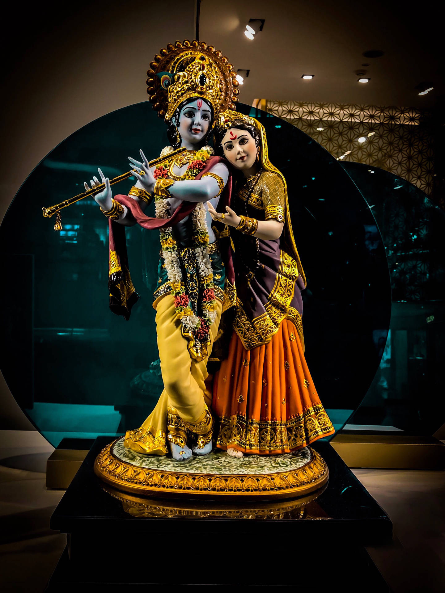 1440x1920 Radha Krishna God Wallpaper 4K Classic, Phone