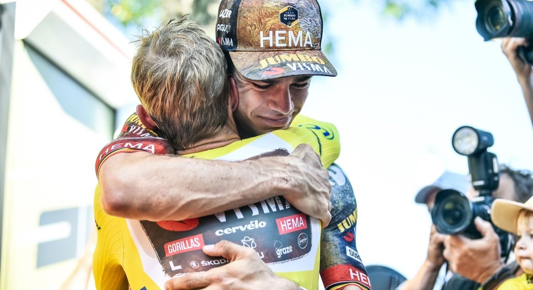 1710x930 Team Jumbo Visma. Emotional Victory For Van Aert After Gesture, Desktop