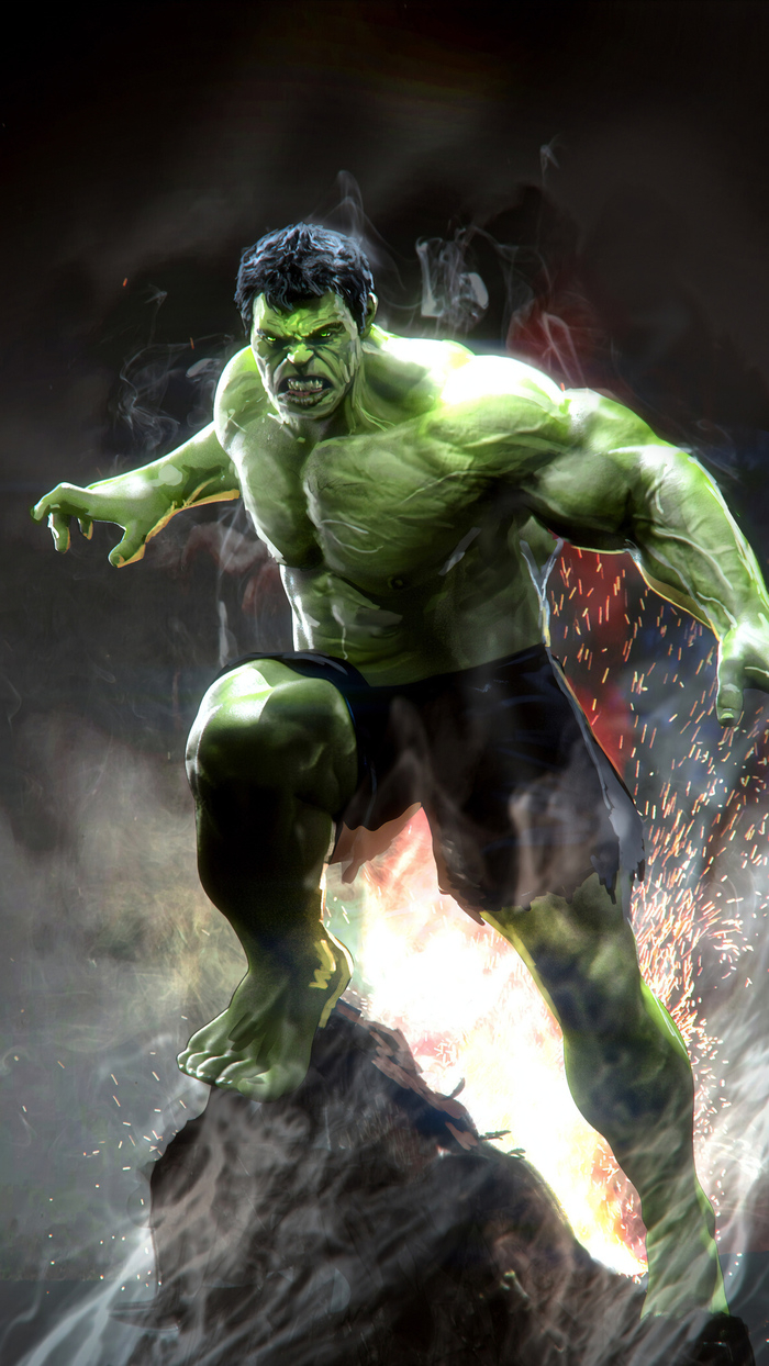 700x1250 hulk, superheroes, marvel, hd, artstation for iPhone 8 wallpaper, Phone