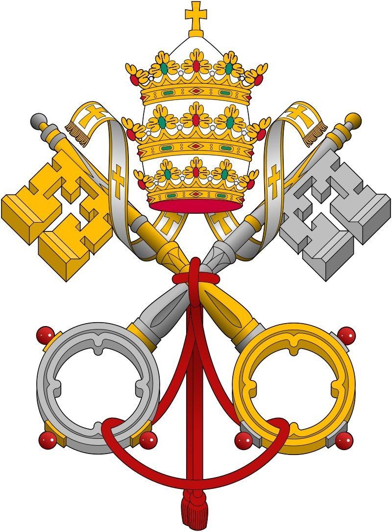 800x1090 crossed keys of Saint Peter, a symbol of the Catholic Church, Phone