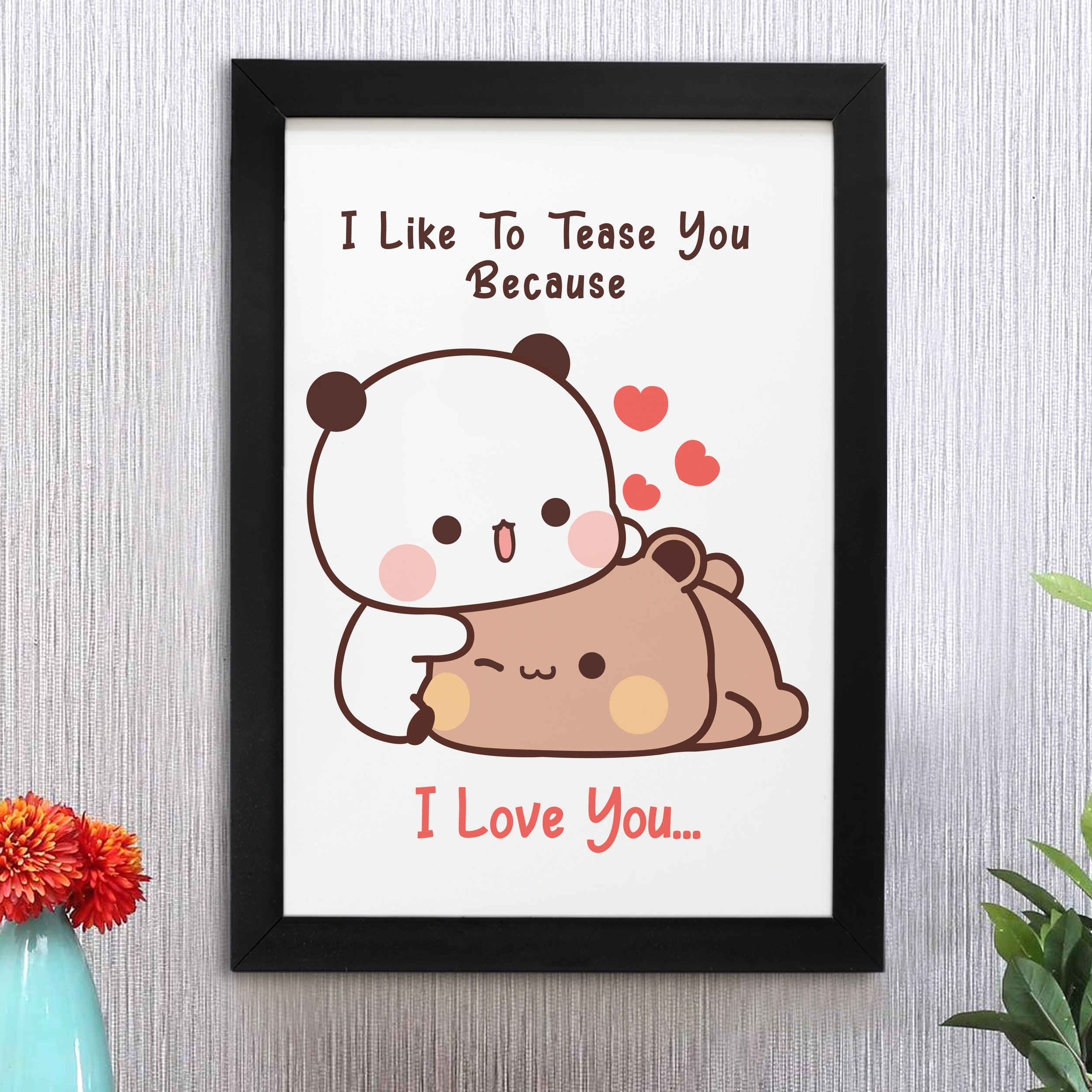 2500x2500 Dudu Bubu Wooden Wall Frame (8x12 Inch), Phone