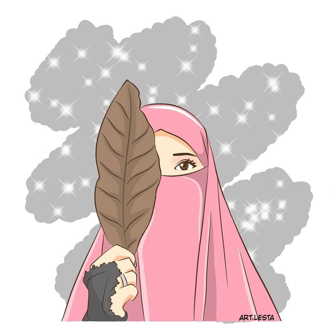 1080x1080 Letsa Muslim Girls, Muslim Women, Hijab Cartoon, Girl, Phone