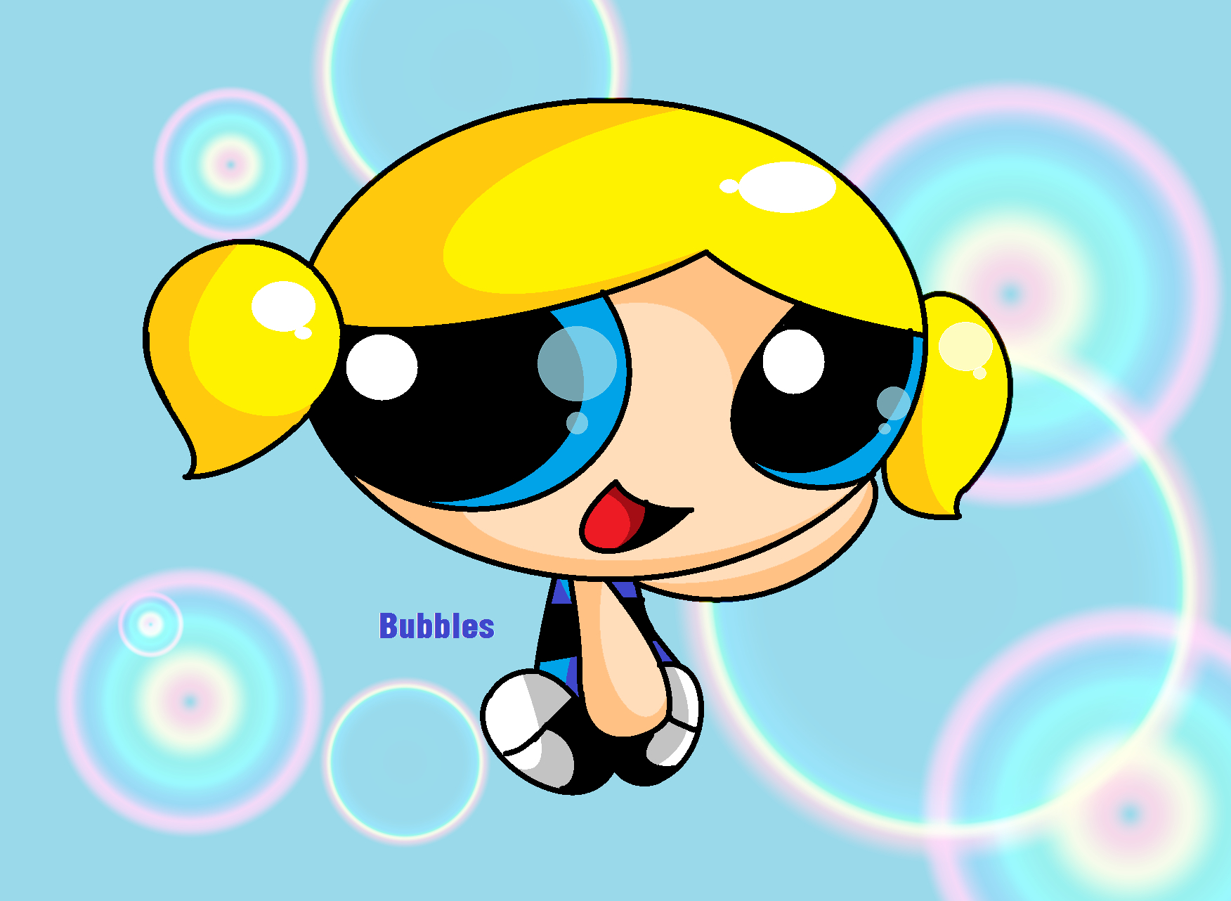 1760x1290 Powerpuff Girls Bubbles Wallpaper, Desktop