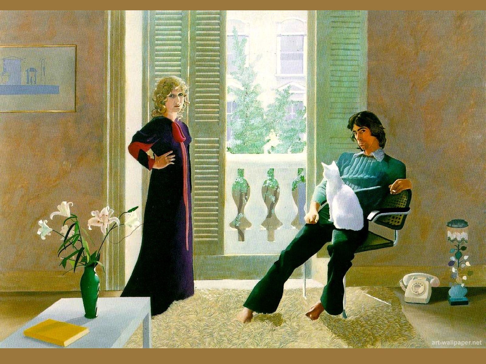 1600x1200 david hockney paintings. Computer Art Desktop Painting Wallpaper, Desktop