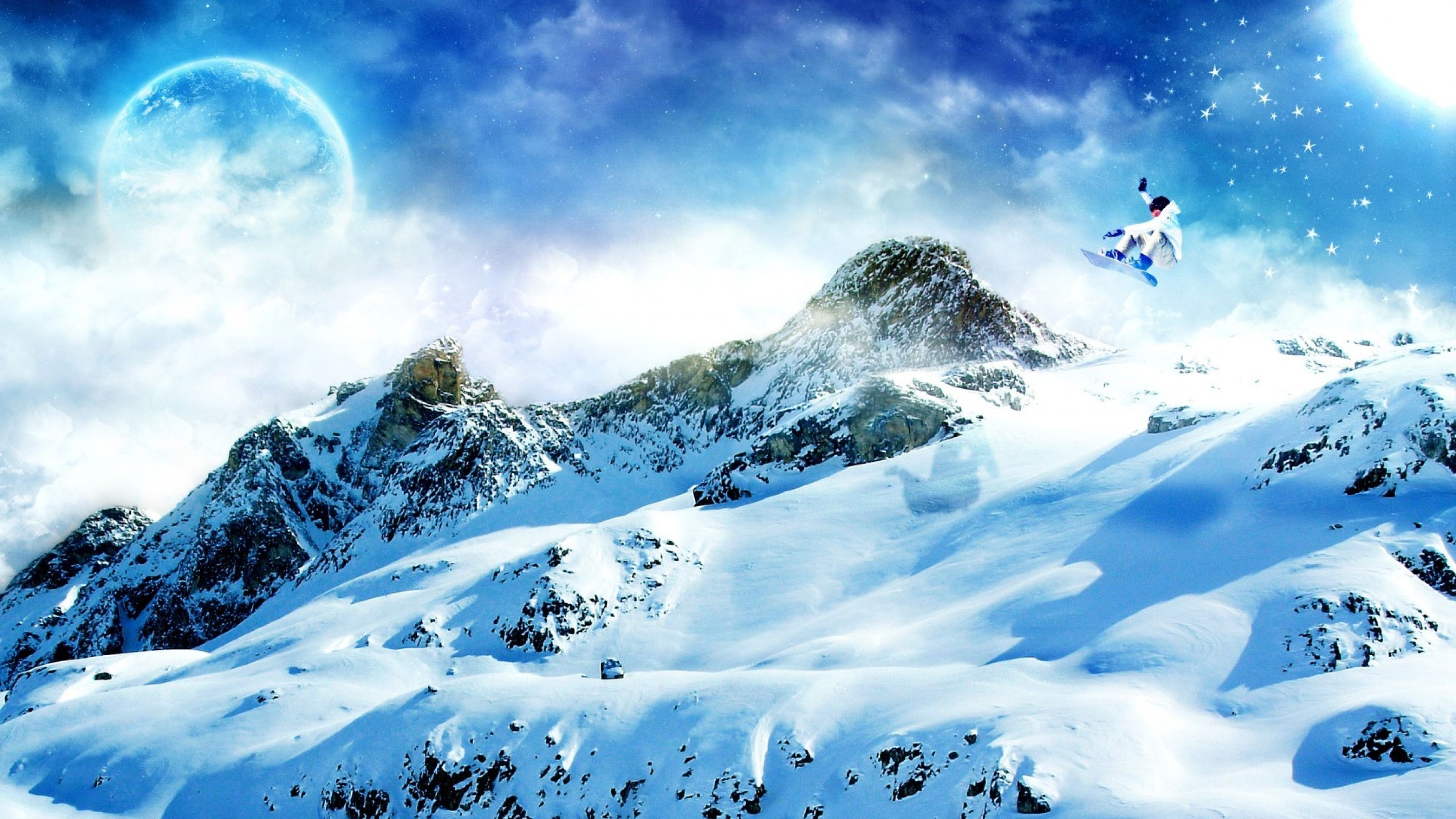 3840x2160 4K Ultra HD Snowboard Wallpaper HD, Desktop Background, Desktop