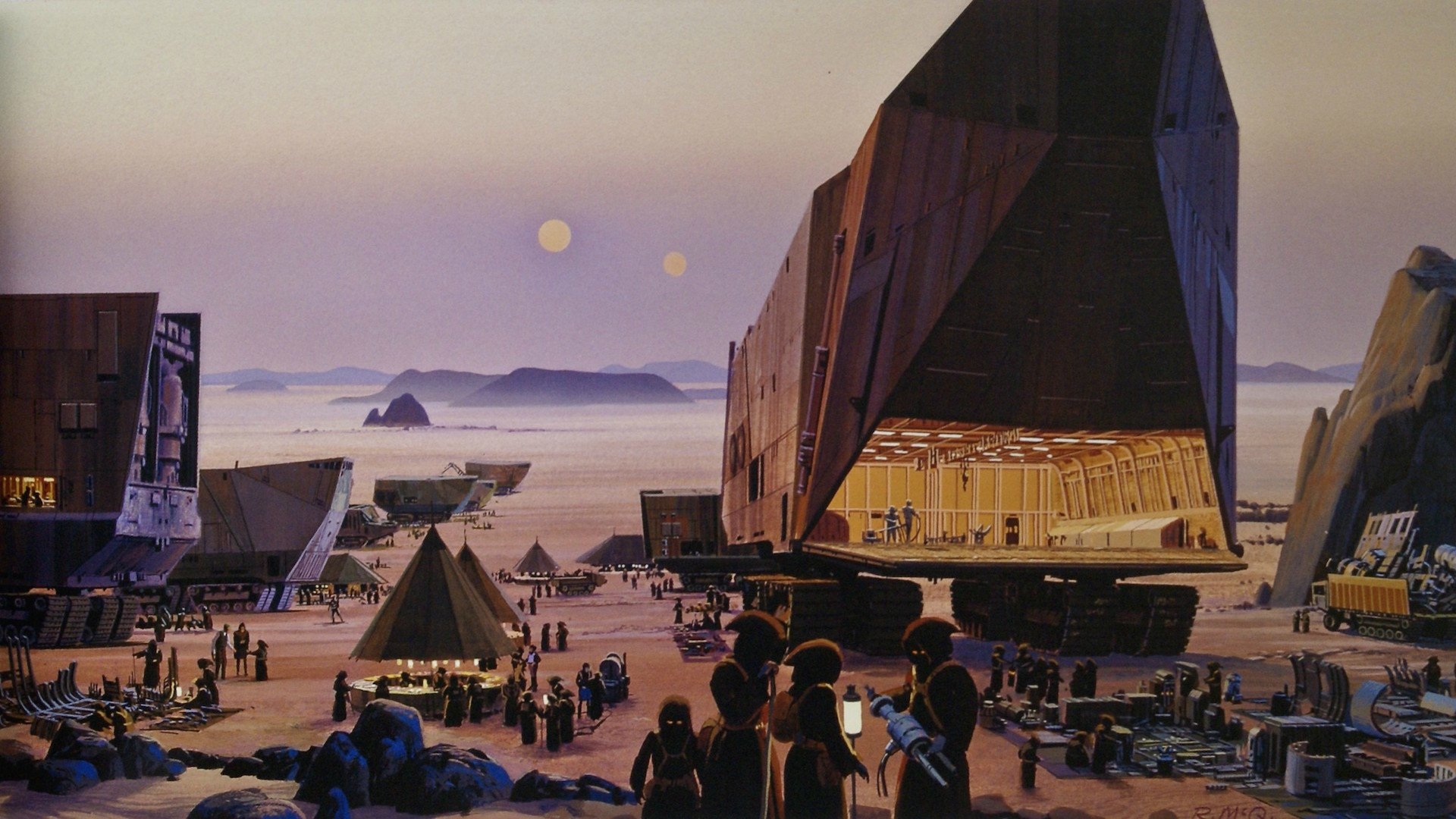 1920x1080 Some of my favourite Ralph McQuarrie Star Wars concept art wallpaper, Desktop