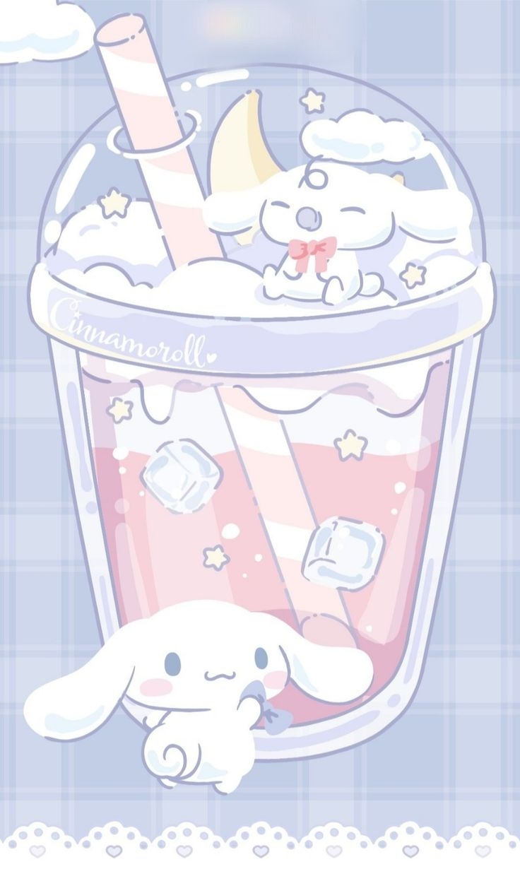 740x1230 Cinamoroll bubble tea. Cute doodles, Phone