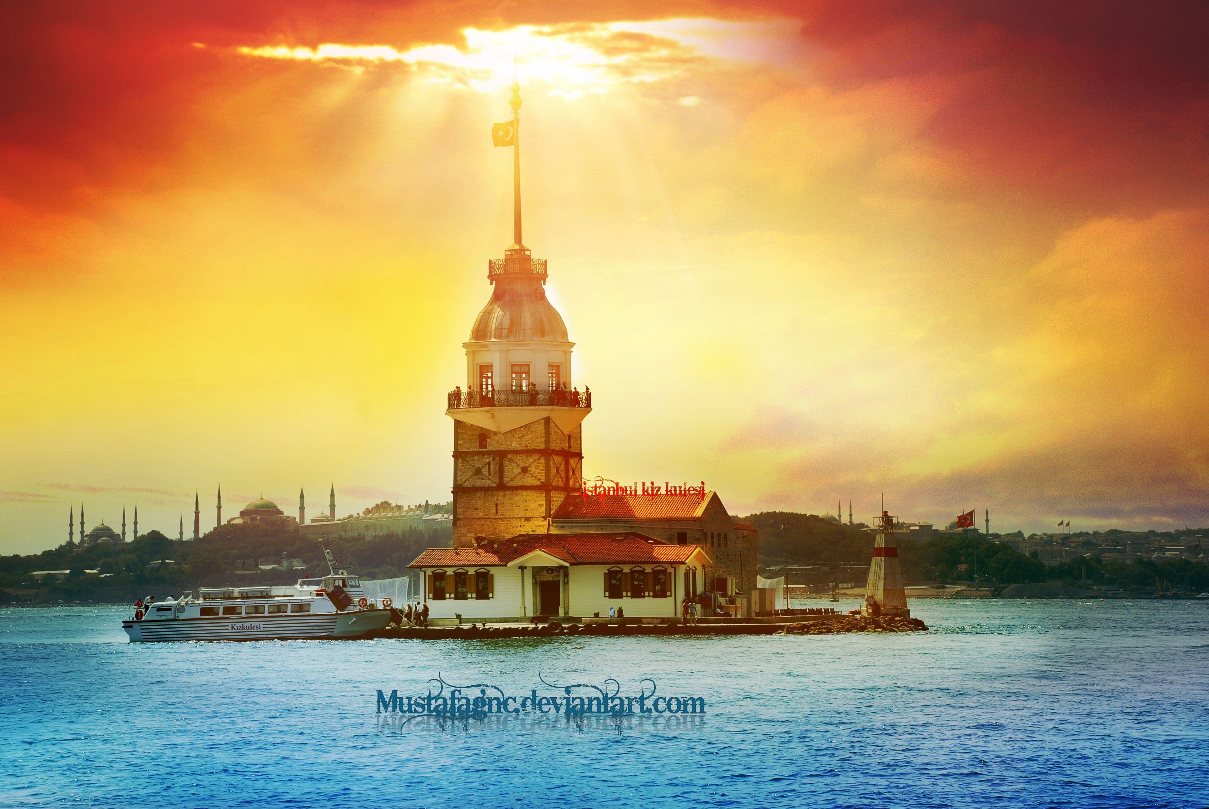 3880x2600 Lighthouse in the Bay of Istanbul wallpaper and image, Desktop