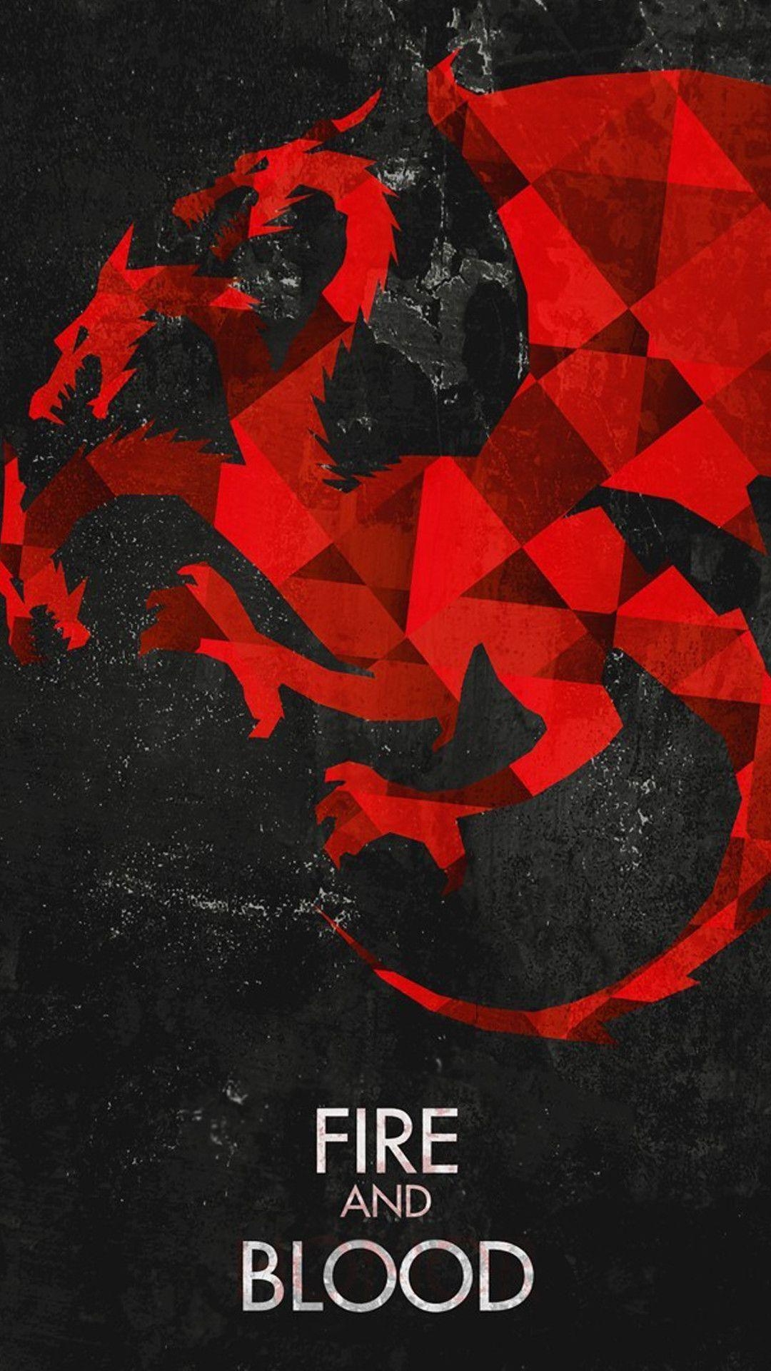 1080x1920 Fire And Blood Game Of Thrones House Targaryen, Phone