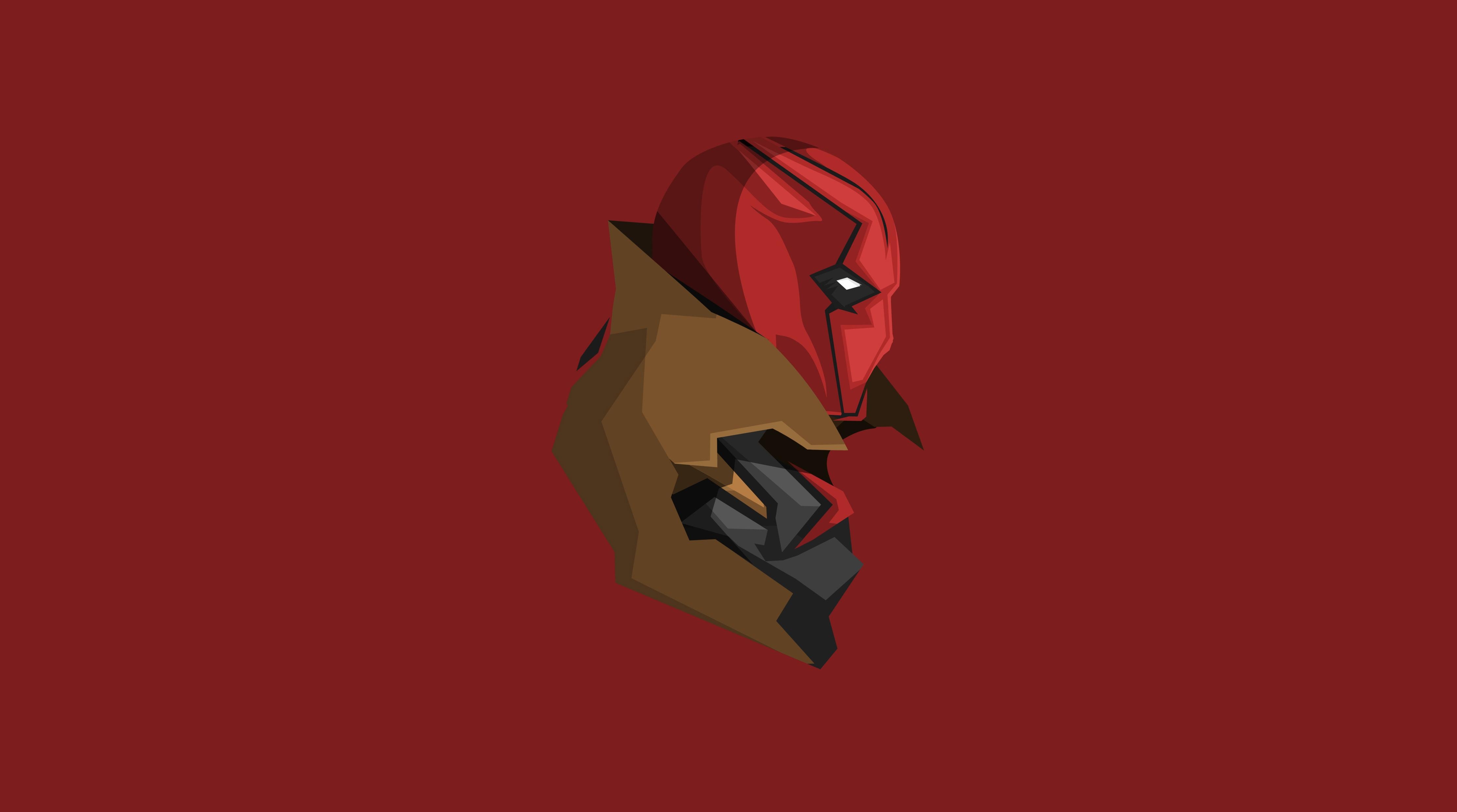 4450x2480 Red Hood Minimalism 4k, HD Superheroes, 4k Wallpaper, Image, Desktop