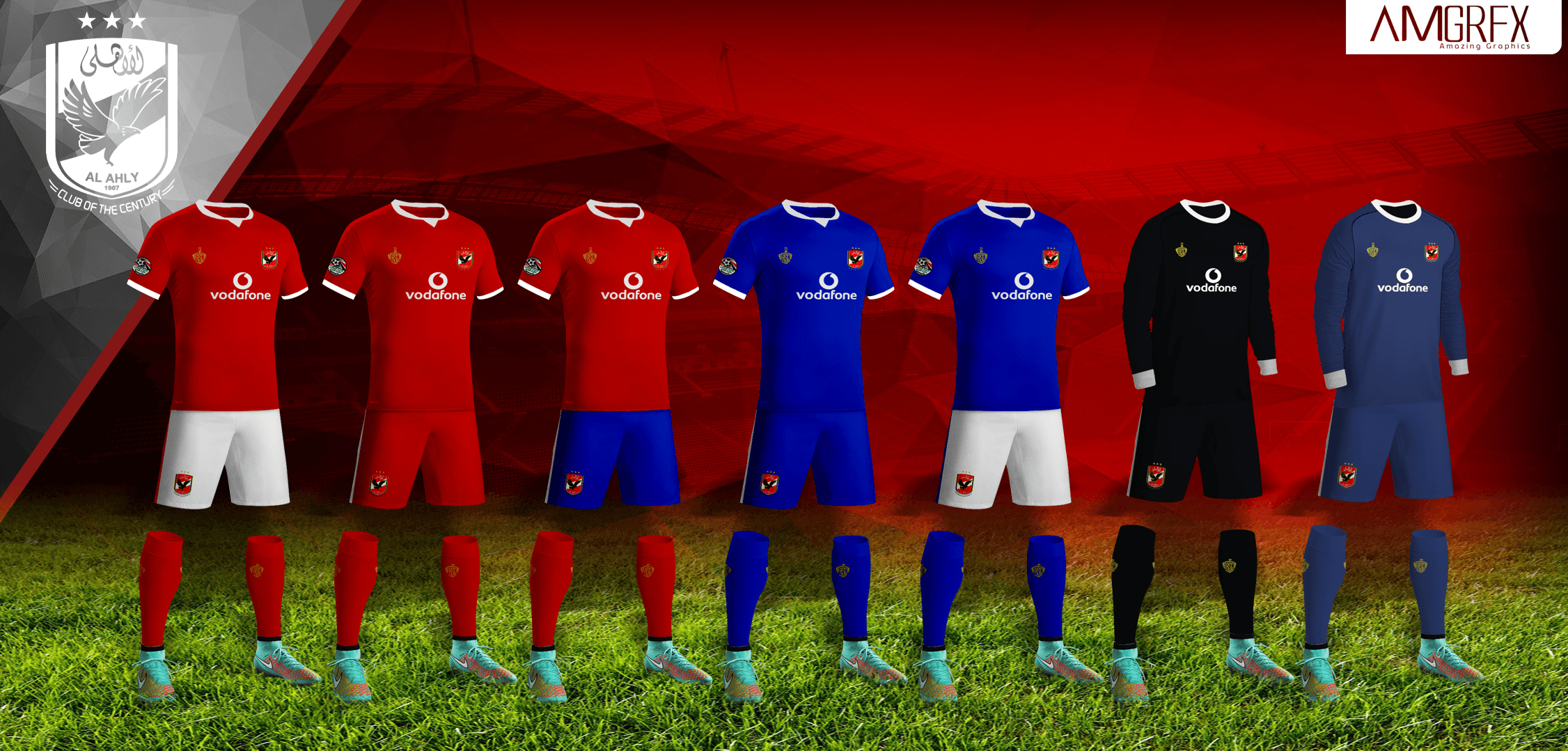 2260x1080 Amgrfx Ahly Sc 3D kit 2016, Dual Screen