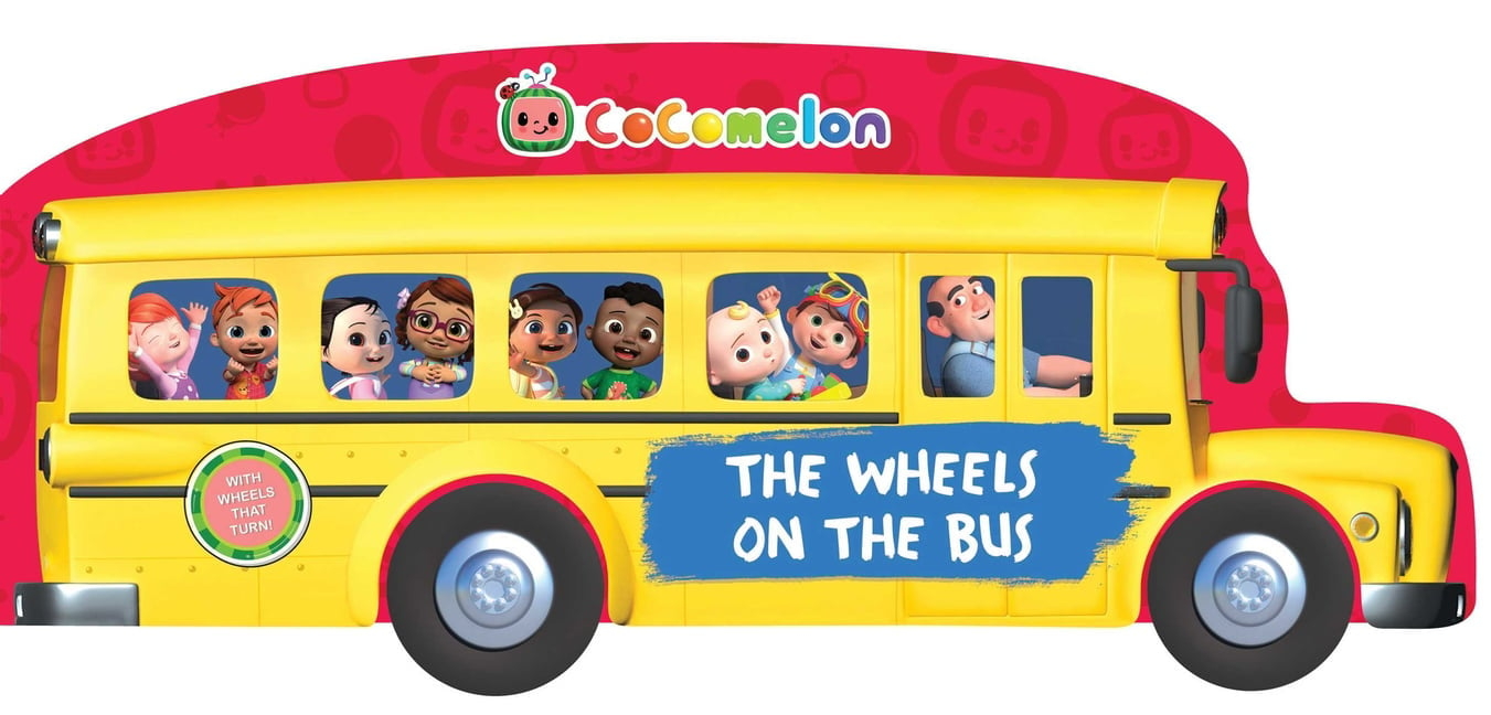 1360x650 Wheels on the Bus Board book, Dual Screen