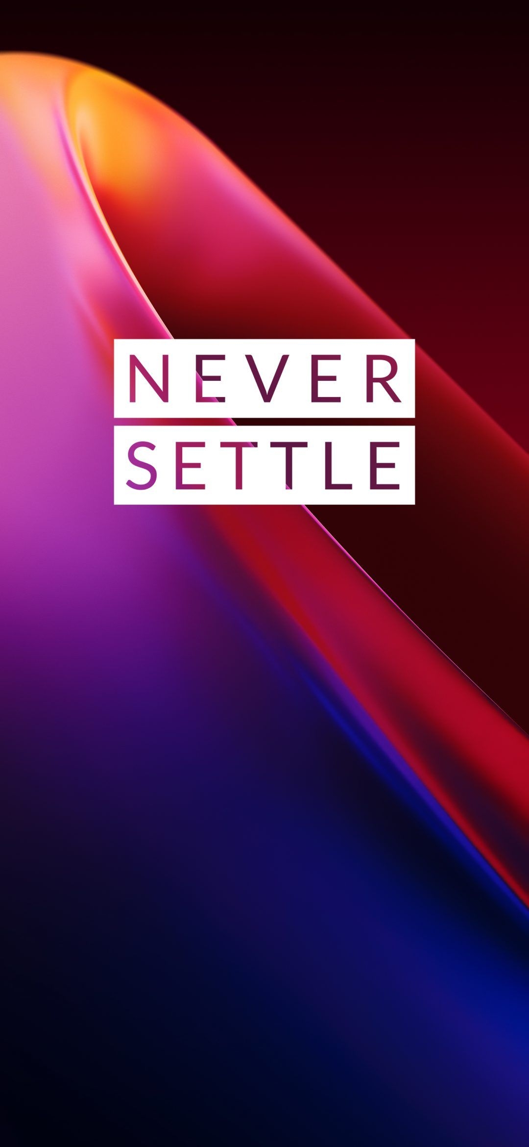 1080x2340 OnePlus 7T Wallpaper & Live Wallpaper 4K, Never Settle, Phone