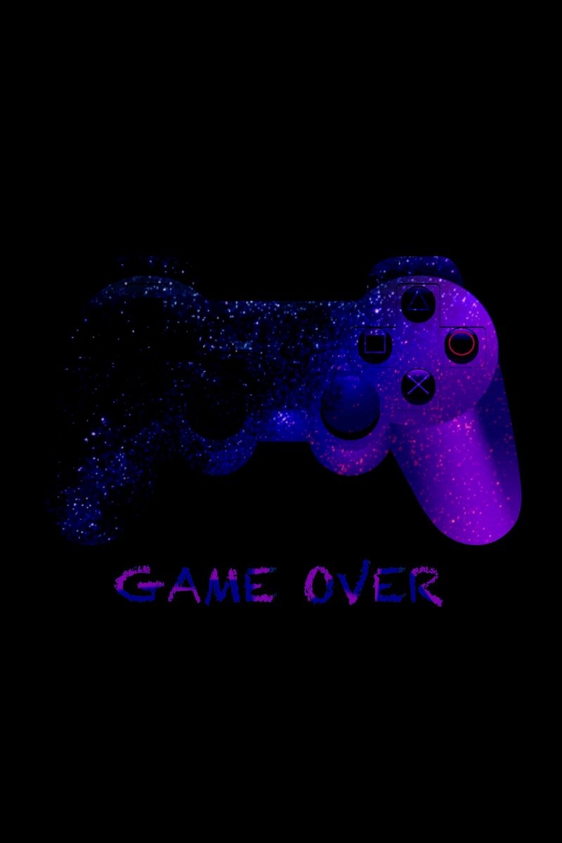 800x1200 Download Wallpaper  Game Over, Joystick, Controller, Gamepad, Neon Iphone 4s 4 For Parallax HD Background, Phone