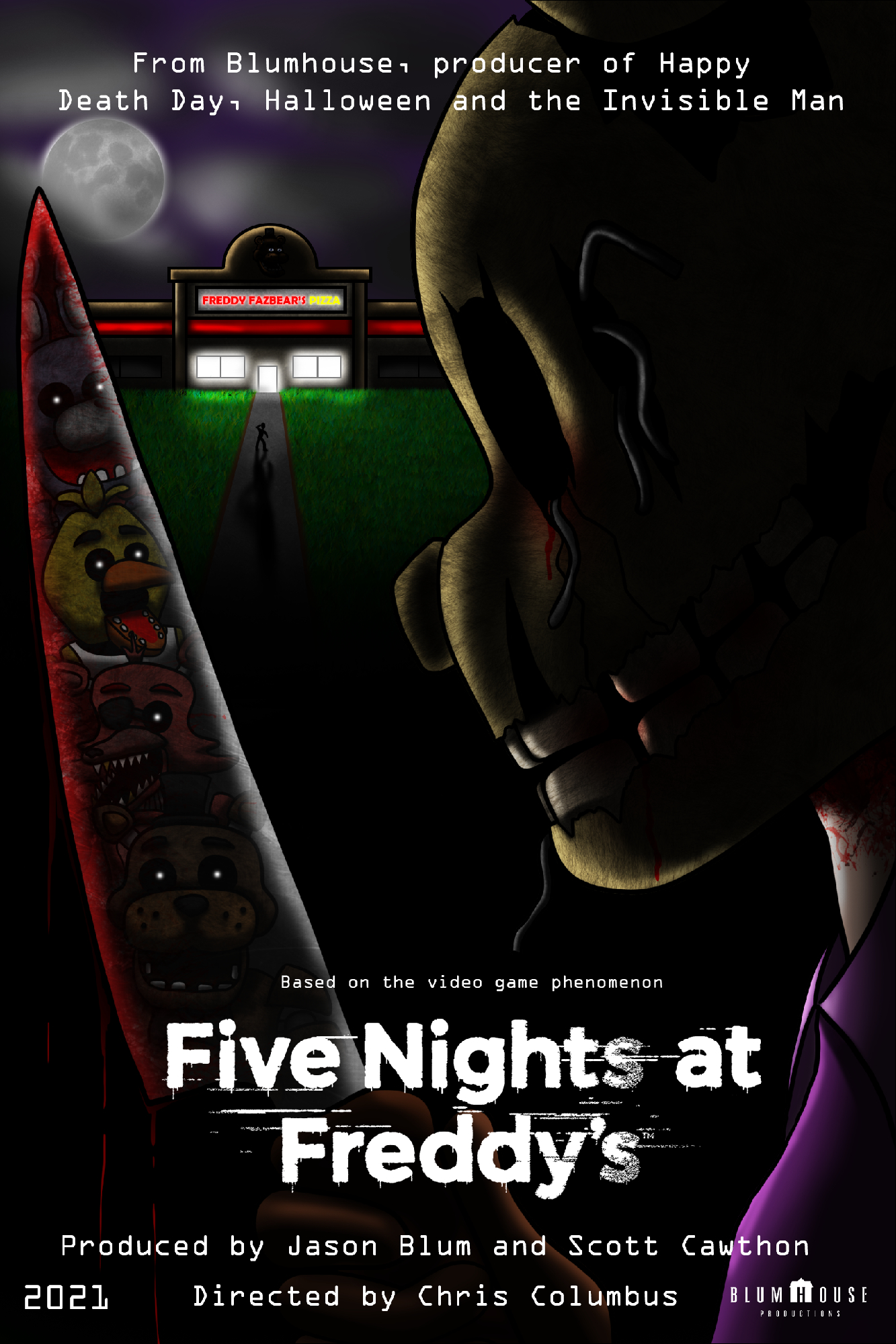 1340x2000 If the FNaF movie poster isn't like this, I swear.(Not mine, btw), Phone