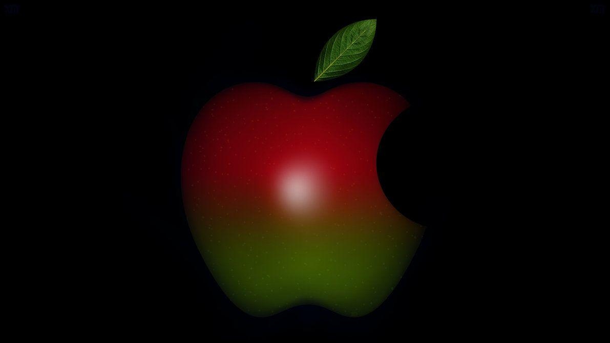 1200x670 APPLE LOGO RED GRN (Wallpaper), Desktop