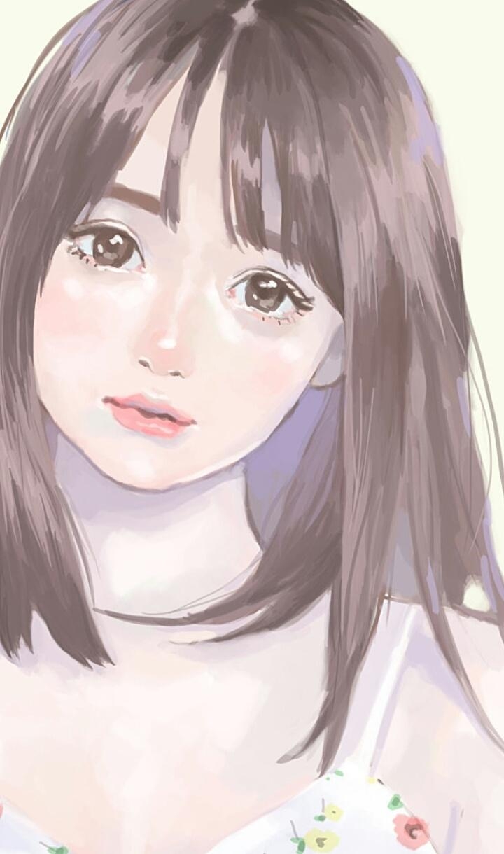 720x1220 Illustration girl, art, art girl, background, beautiful, beautiful, Phone