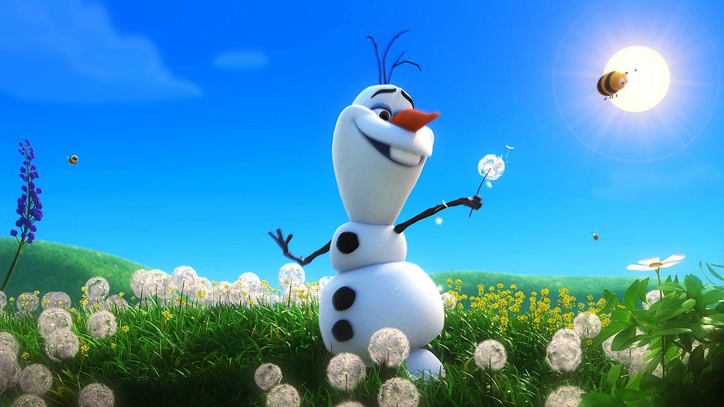 2880x1620 Funny Cartoon Olaf Snowman Frozen Wallpaper. HD wallpaper, Desktop