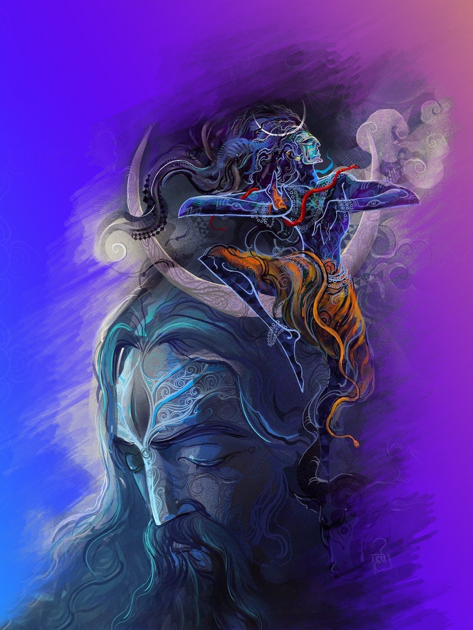 1540x2050 Shiv Tandav Image HD Heart Streamaed, Phone