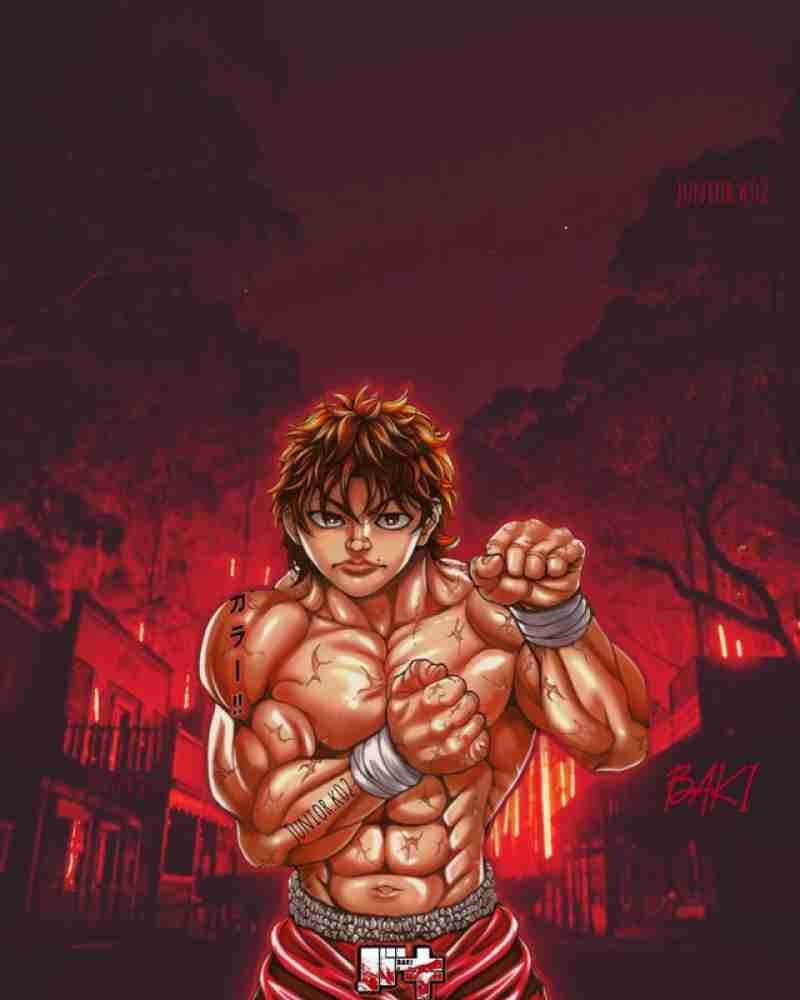 800x1000 Baki Anime Multicolour Photo Paper, Phone