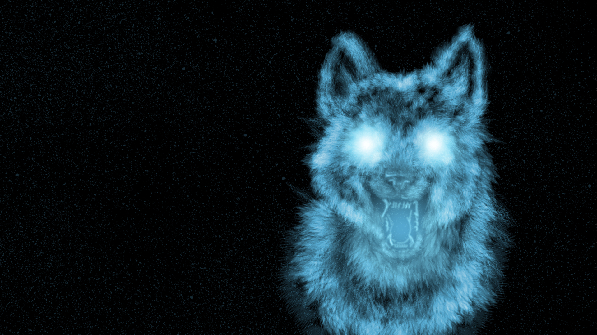 1920x1080 image of Blue Fire Wolf Wallpaper - #SC, Desktop