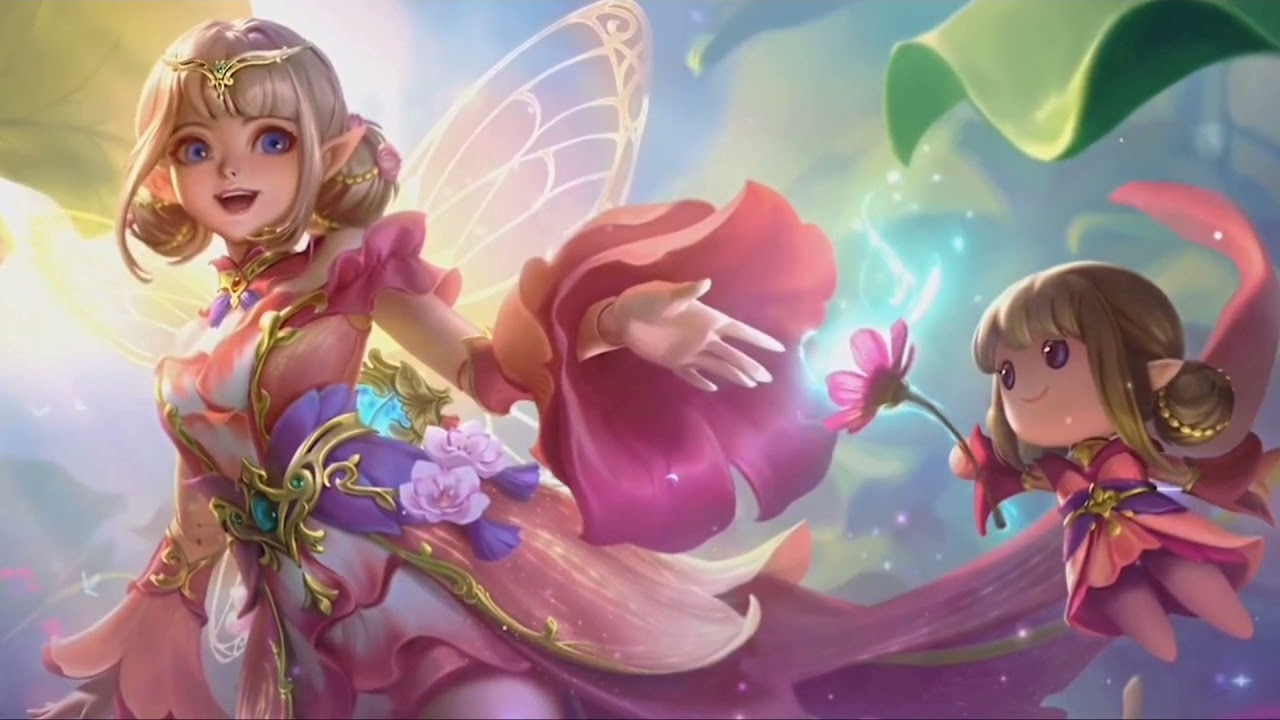 1280x720 Live Wallpaper Angela (Floral Elf) HD+ MLBB, Desktop