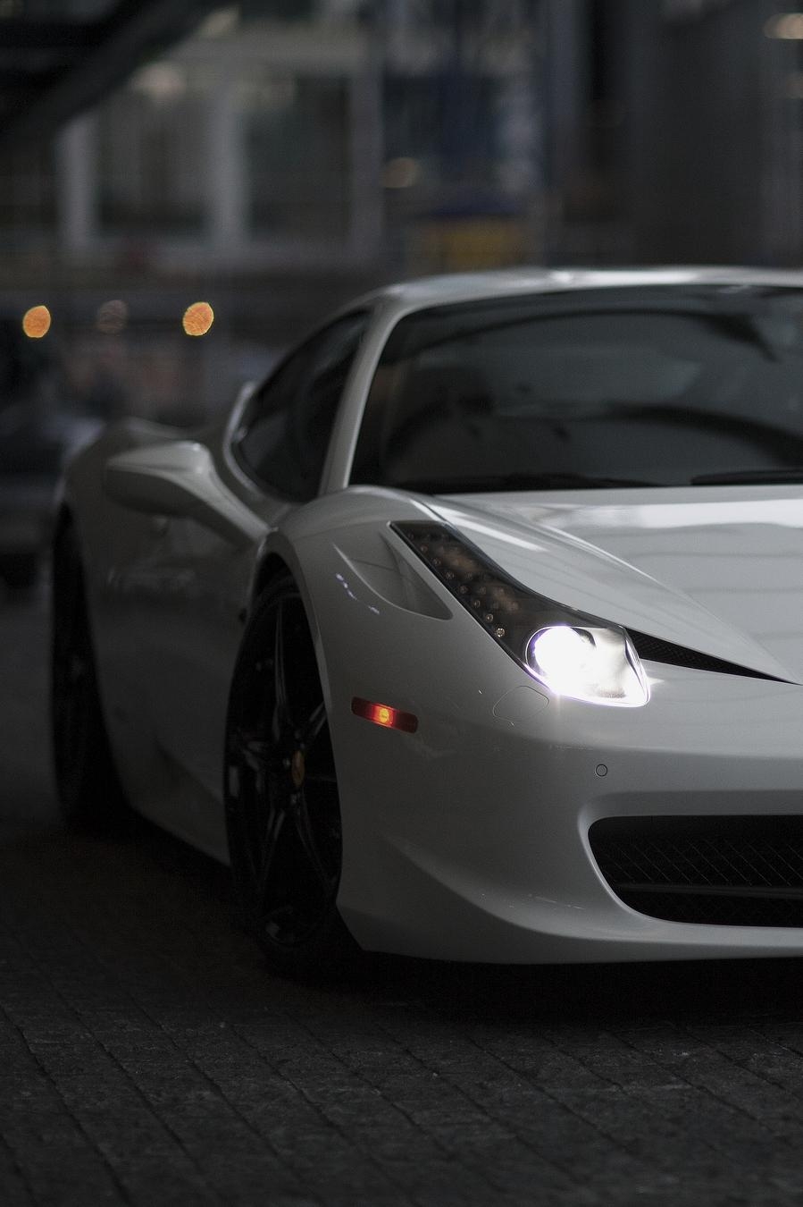 900x1350 Ferrari Italia 458 White Italia Wallpaper iPhone, Download, Phone