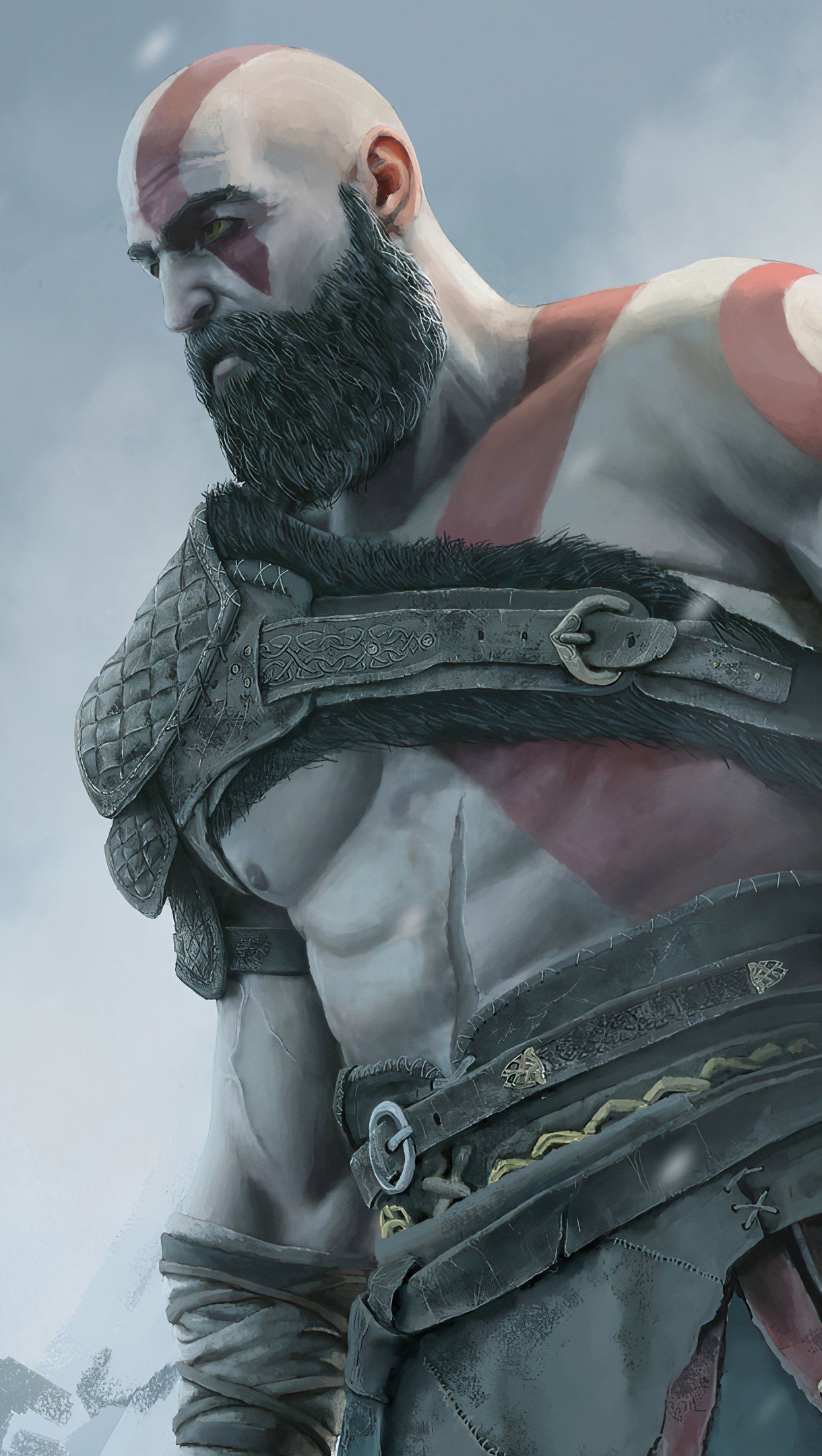 1220x2160 Kratos and Atreus from God of war Wallpaper 4k Ultra HD, Phone