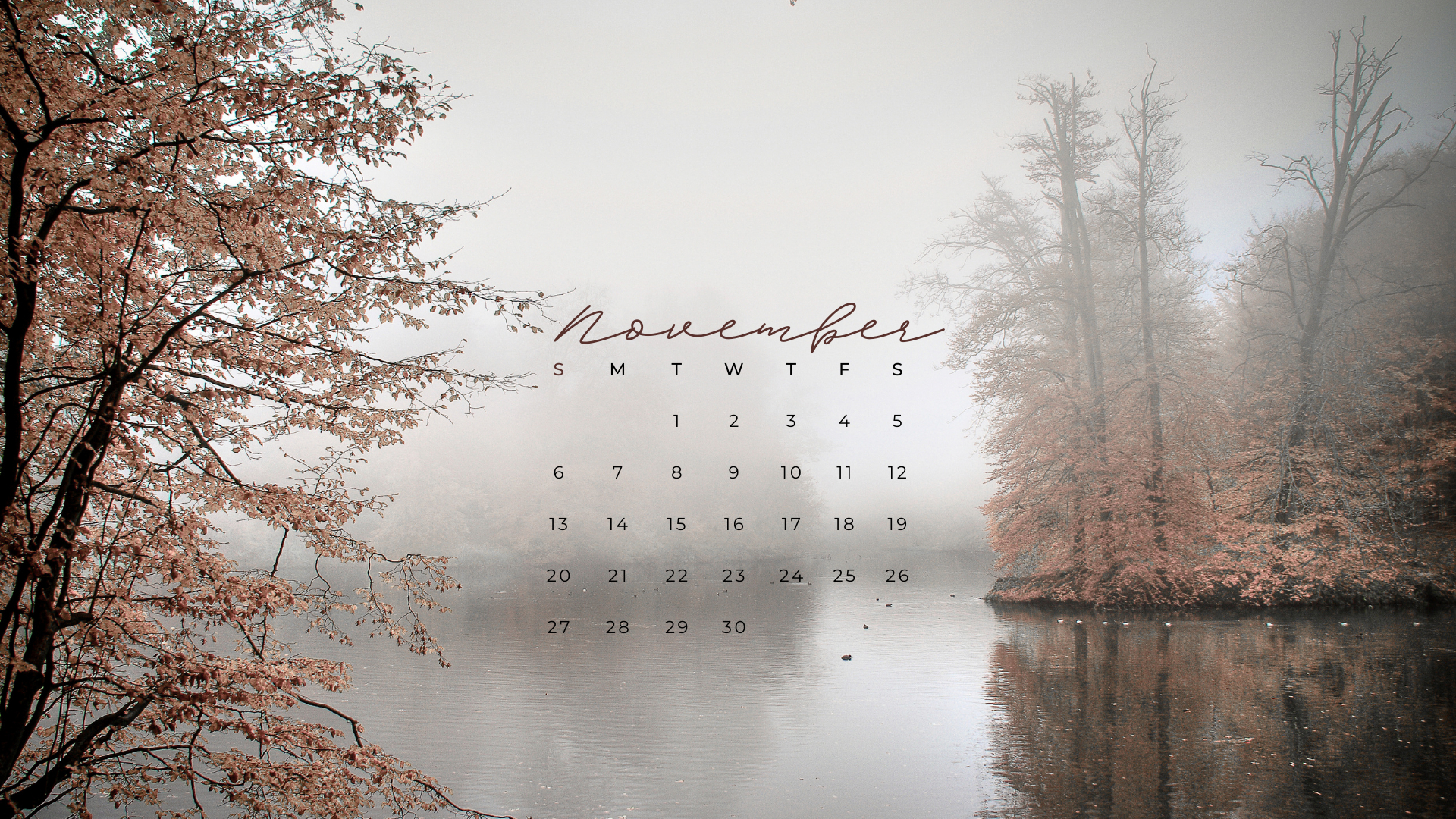 1920x1080 FREE NOVEMBER 2022 DESKTOP CALENDAR BACKGROUNDS, Desktop