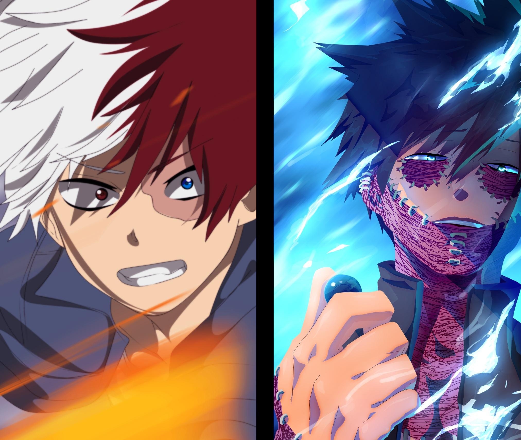 2030x1710 Shoto Todoroki, Dabi (Boku No Hero Academia) wallpaper, Desktop