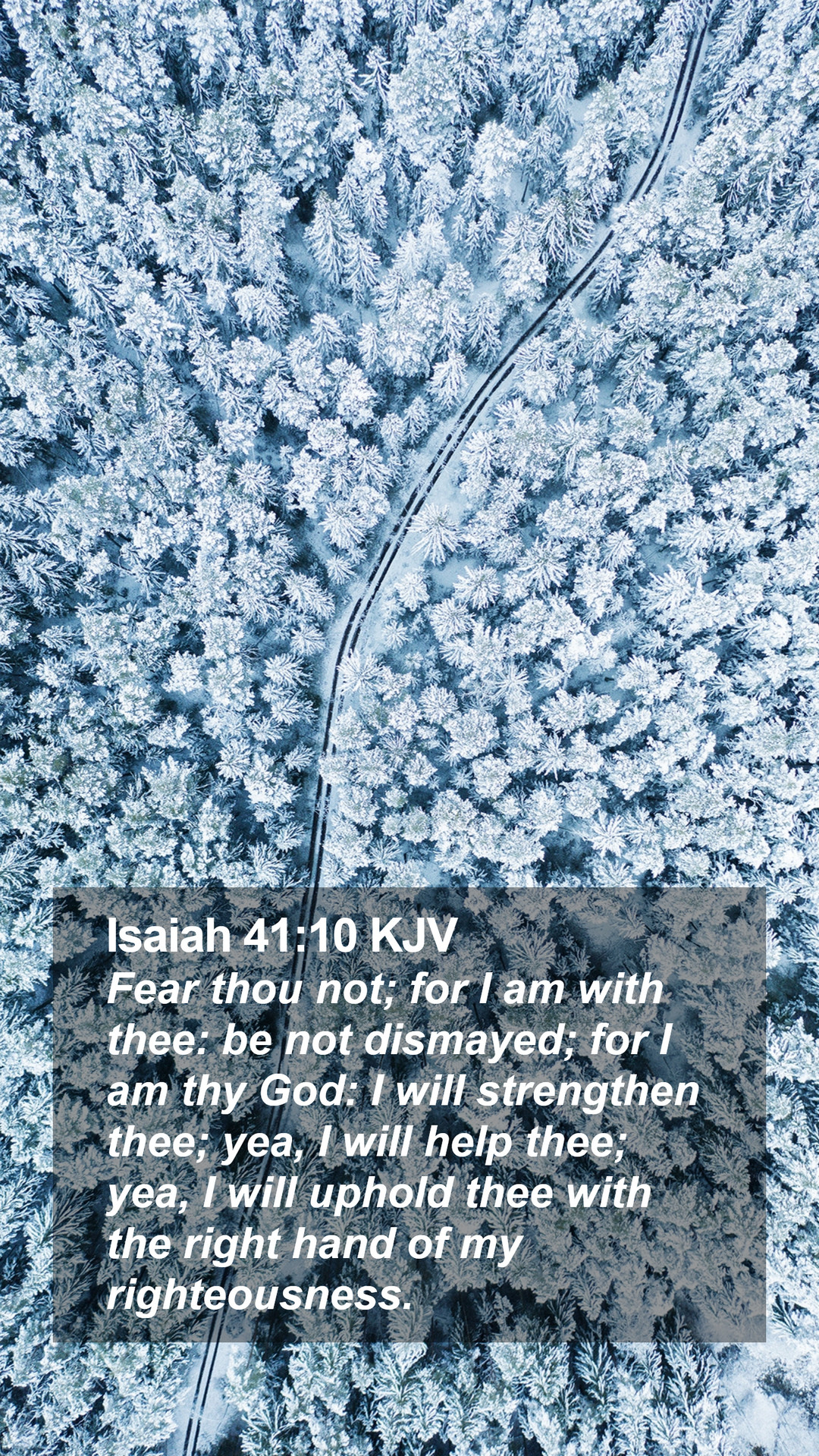 1080x1920 Isaiah 41:10 KJV Mobile Phone Wallpaper thou not; for I am with thee: be not, Phone