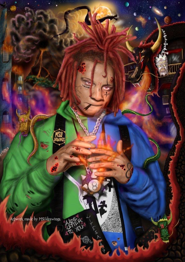 760x1070 TRIPPIE REDD BY MSUDRAWINGS, Phone