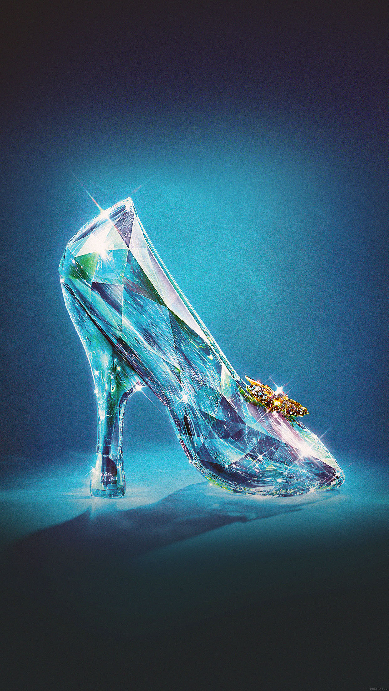 1250x2210 Wallpaper Cinderella Glass Slipper, Phone