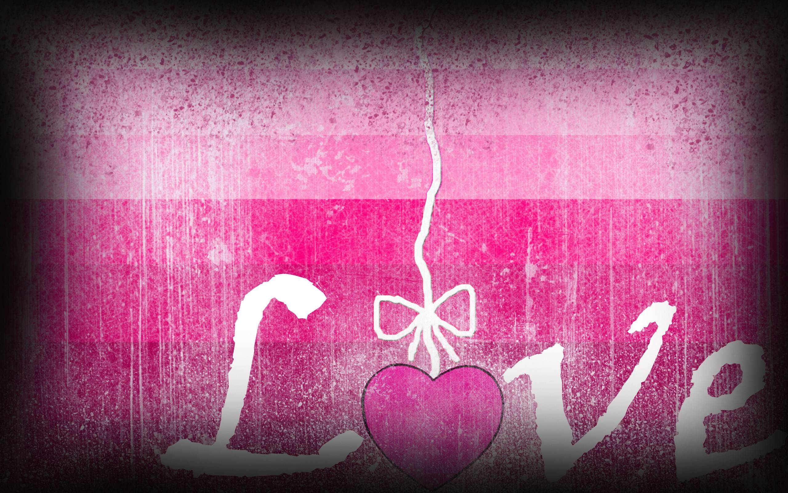 2560x1600 Wallpaper Pink Love, Desktop