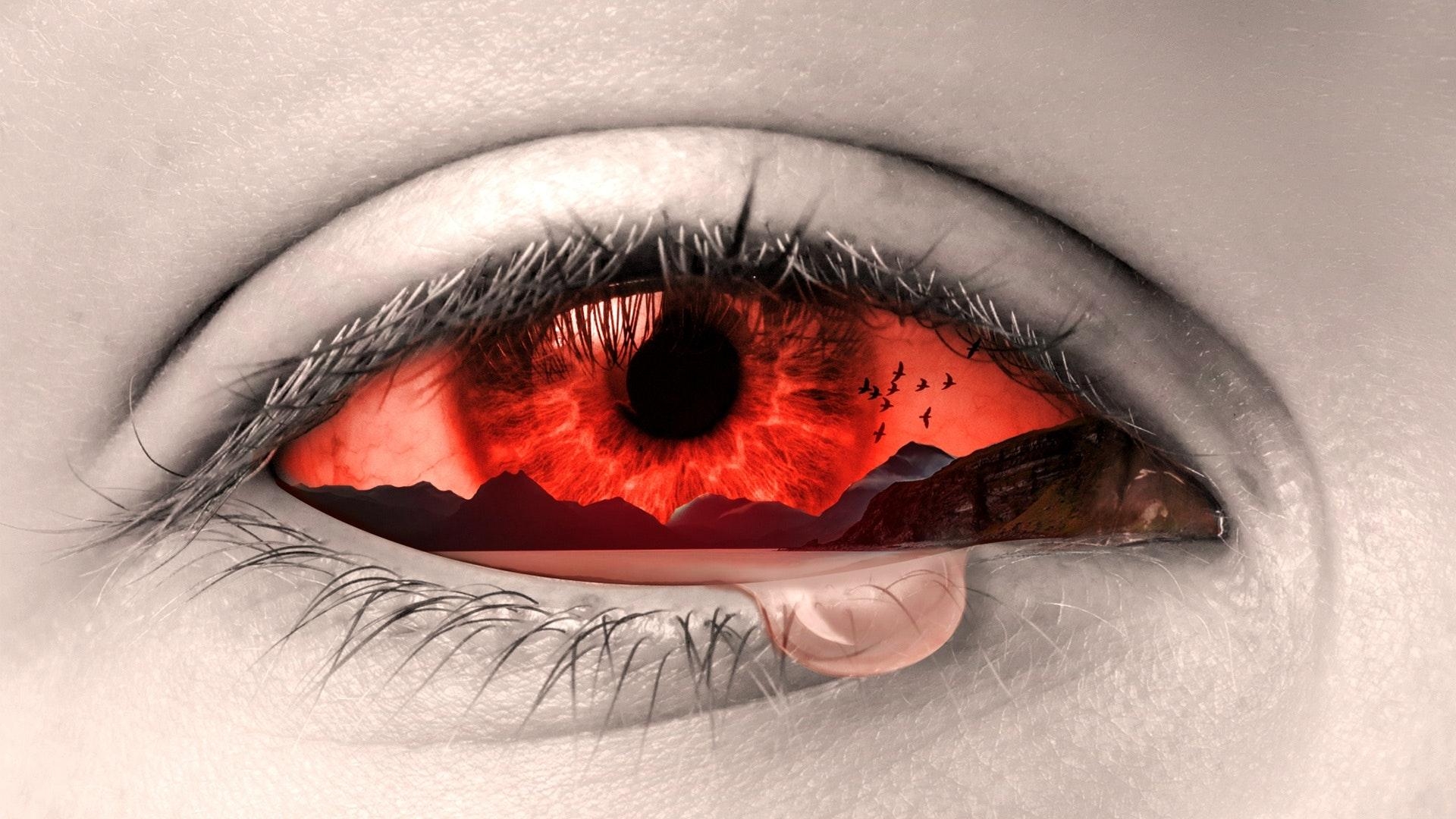 1920x1080 Sad Red Eyes Wallpaper Free Sad Red Eyes Background, Desktop