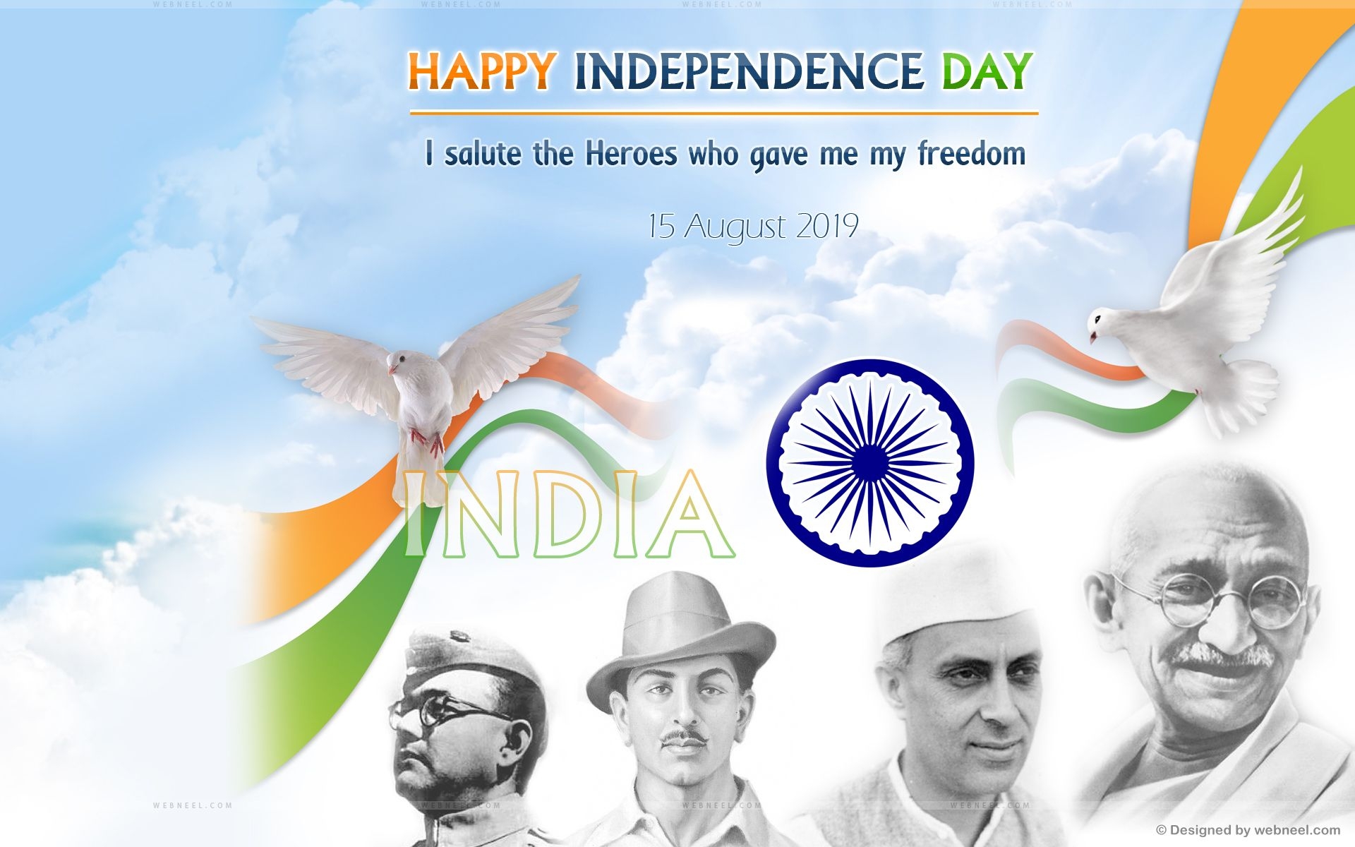 1920x1200 Beautiful Indian Independence Day Wallpaper and Greeting cards, Desktop