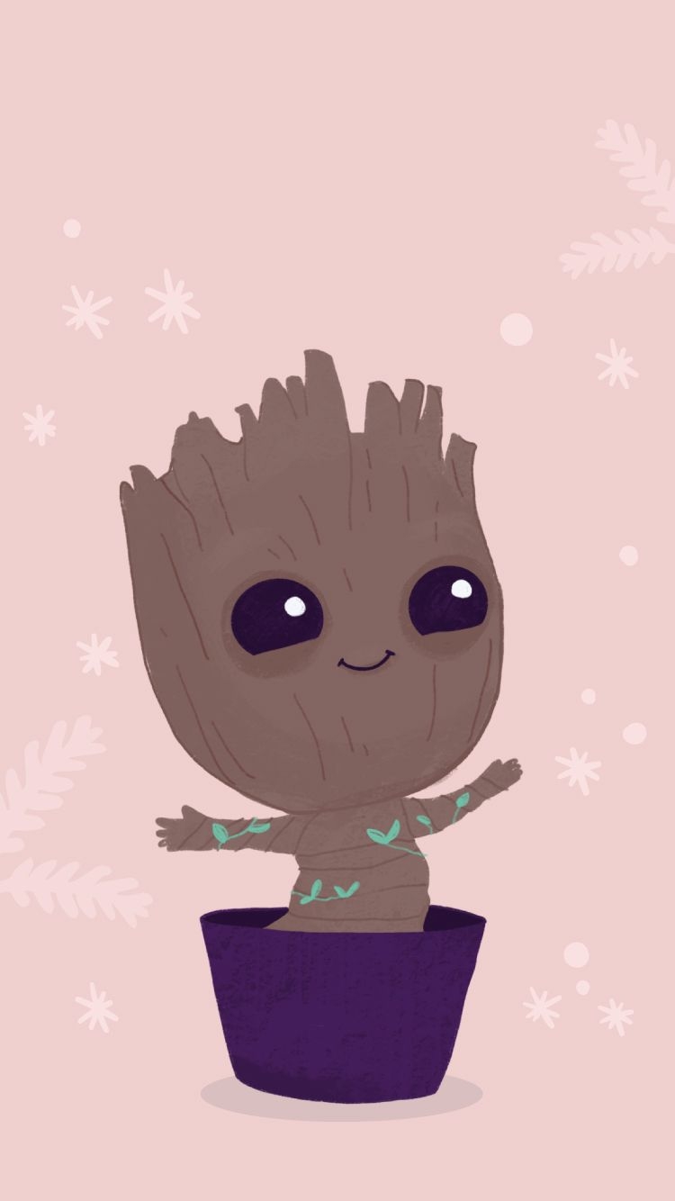 750x1340 Free Wallpaper & Calendar for December 2019, Baby Groot, Phone